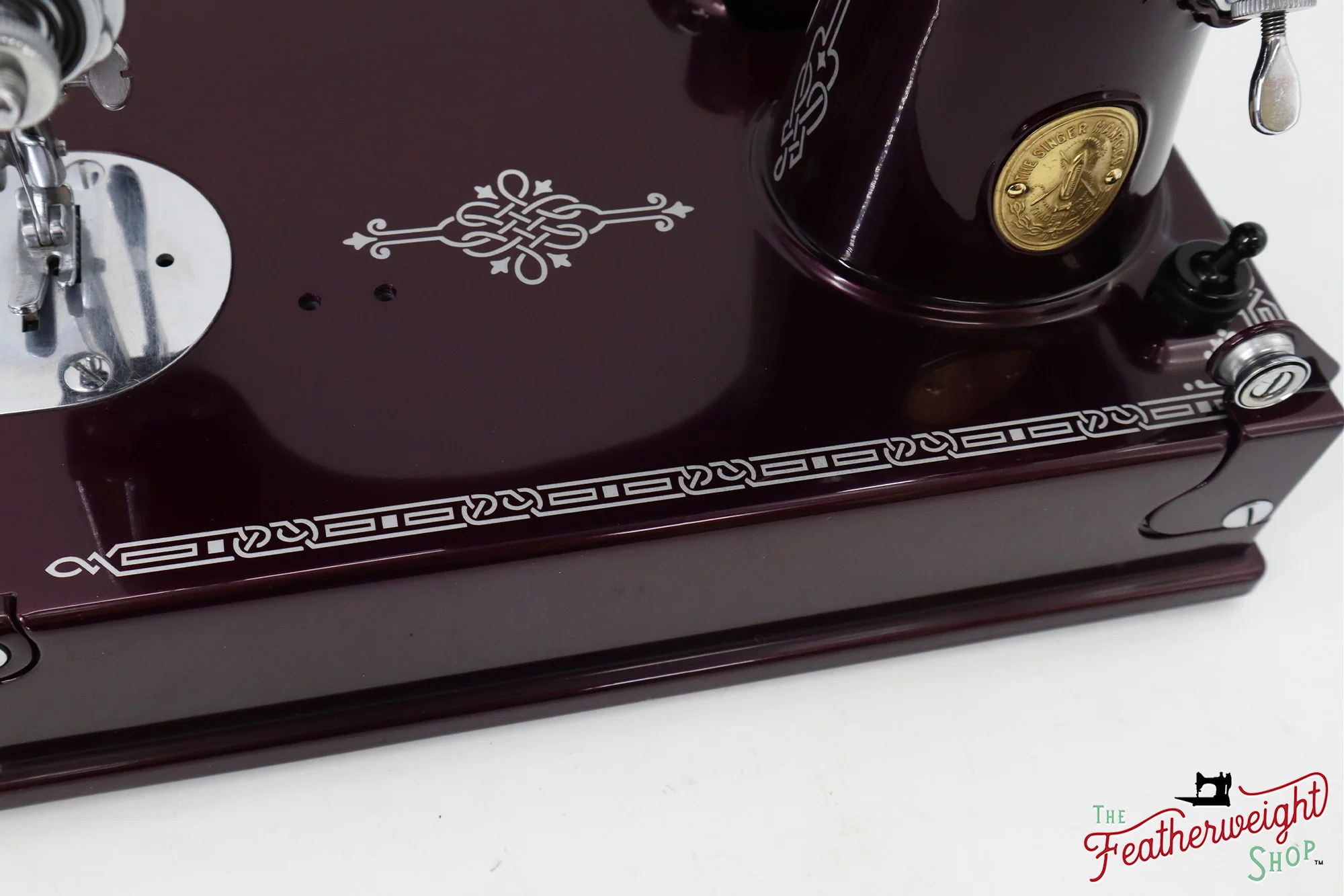 Singer Featherweight 221, AE2120** - Fully Restored in Star Garnet - Image 9