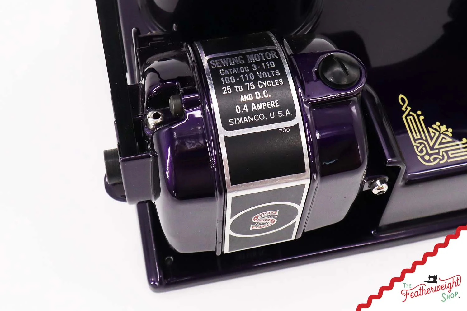 Singer Featherweight 221, AE2147** - Fully Restored in Black Iris - Image 14