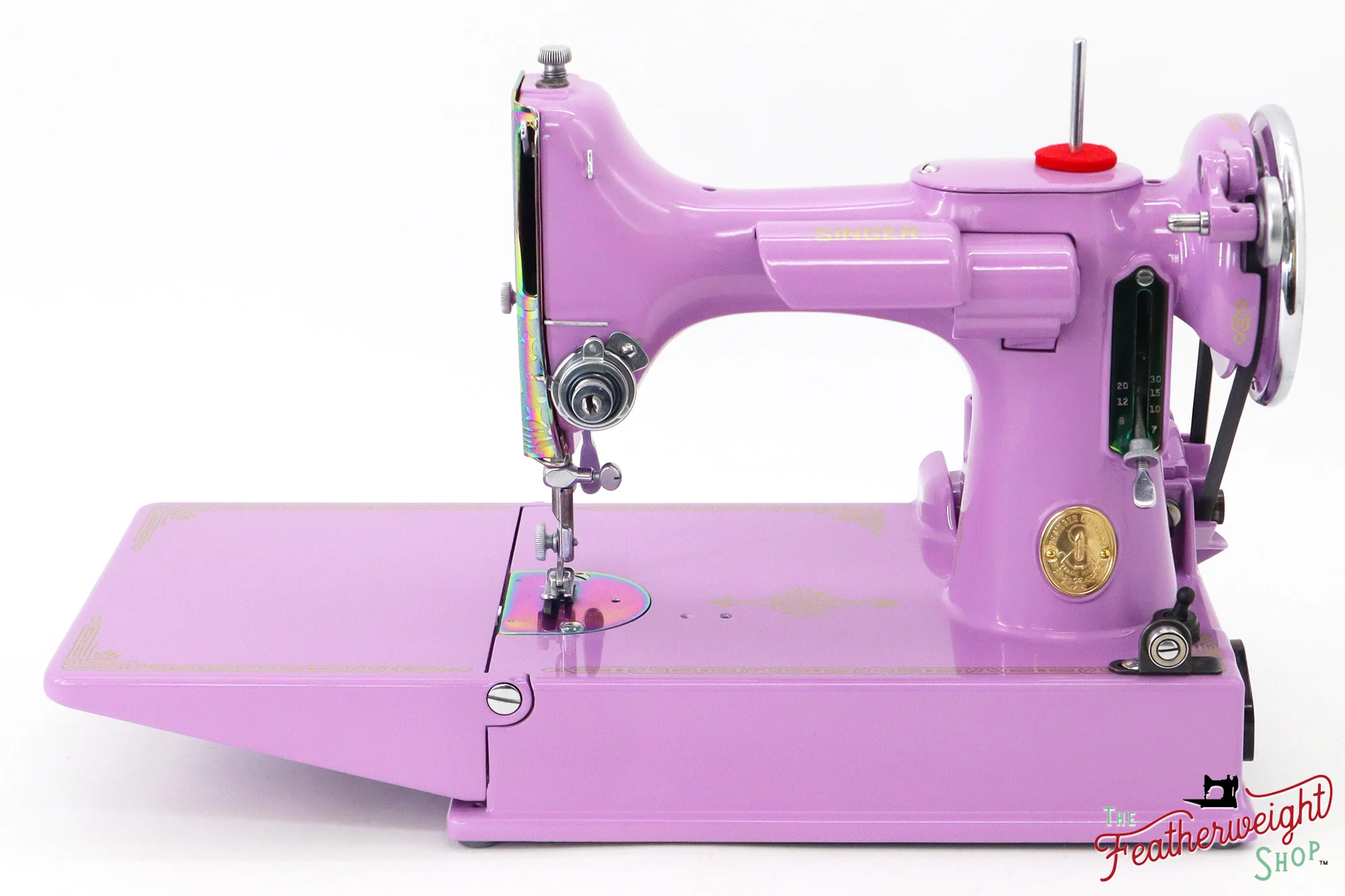 Singer Featherweight 221, AE301*** - Fully Restored in Lilac - Image 3