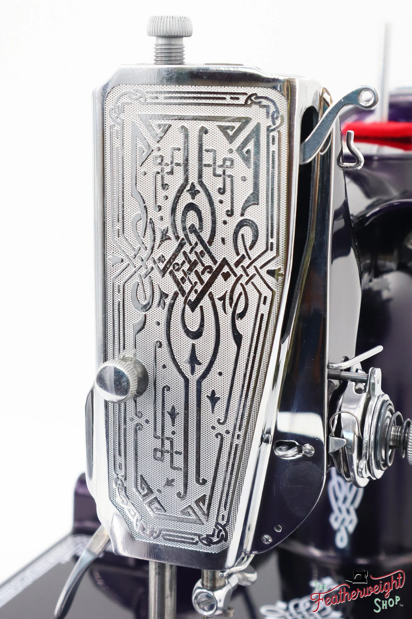 Singer Featherweight 221, AE306*** - Fully Restored in Black Iris - Image 13