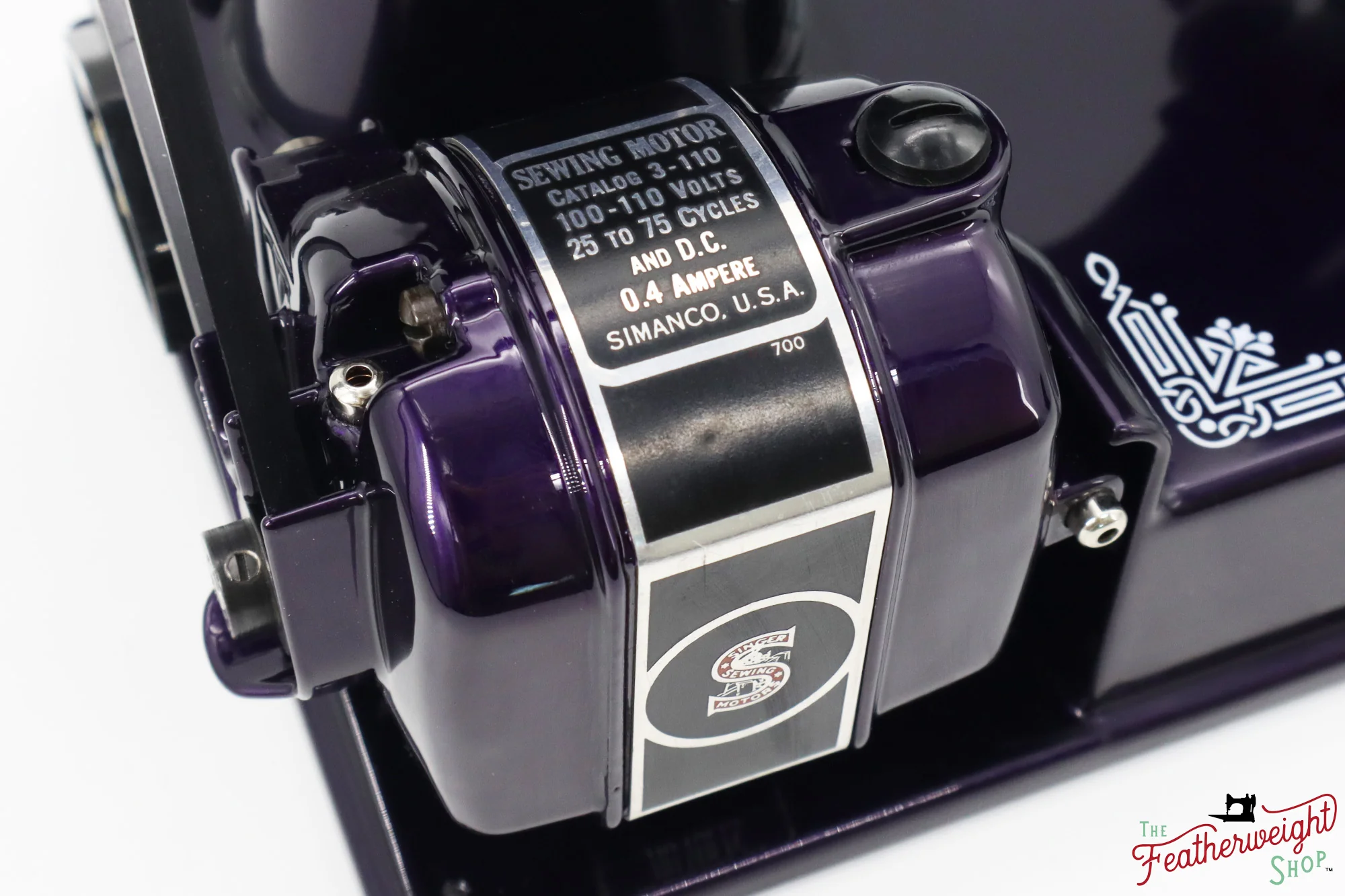 Singer Featherweight 221, AE306*** - Fully Restored in Black Iris - Image 16