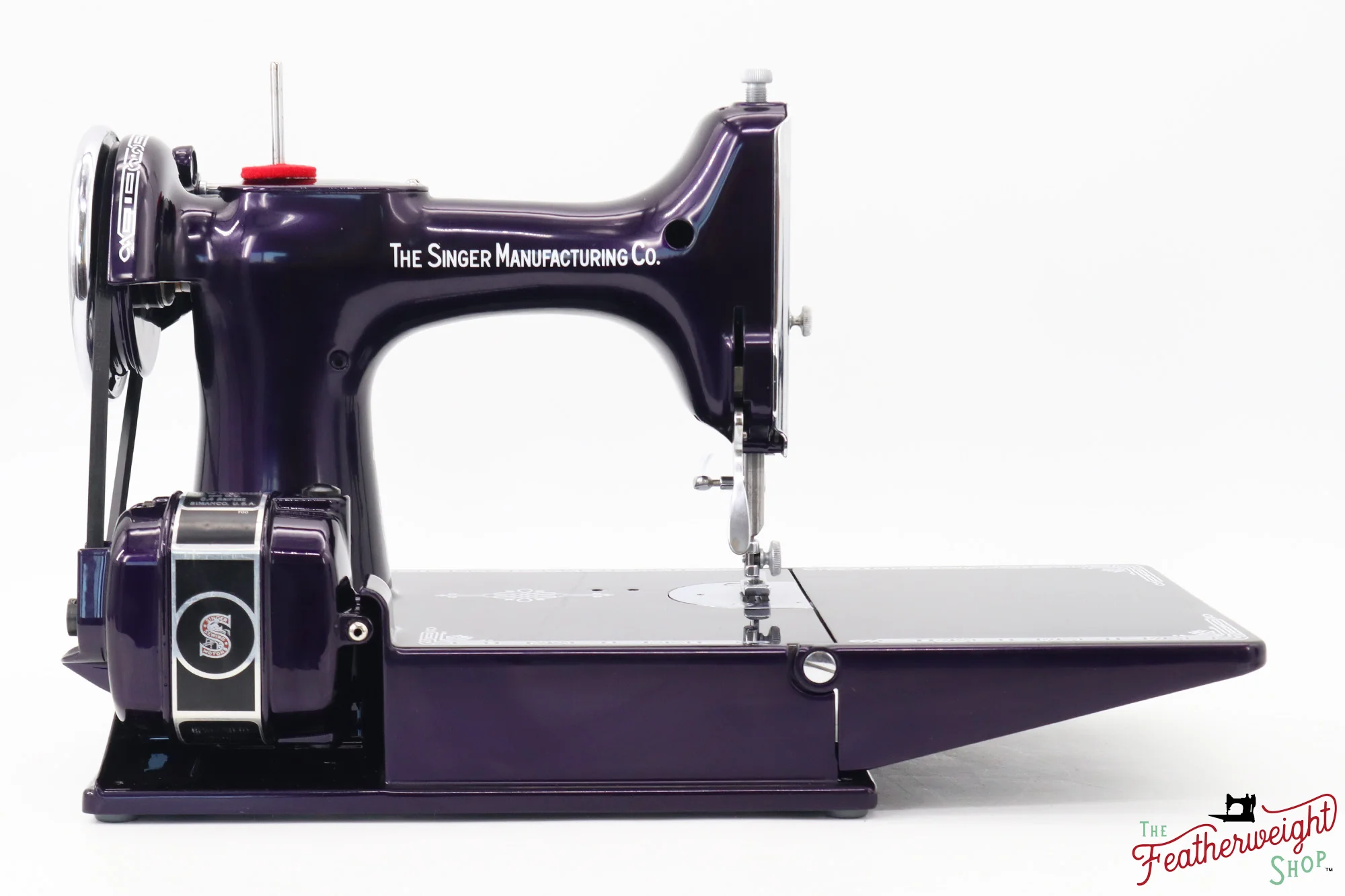 Singer Featherweight 221, AE306*** - Fully Restored in Black Iris - Image 8