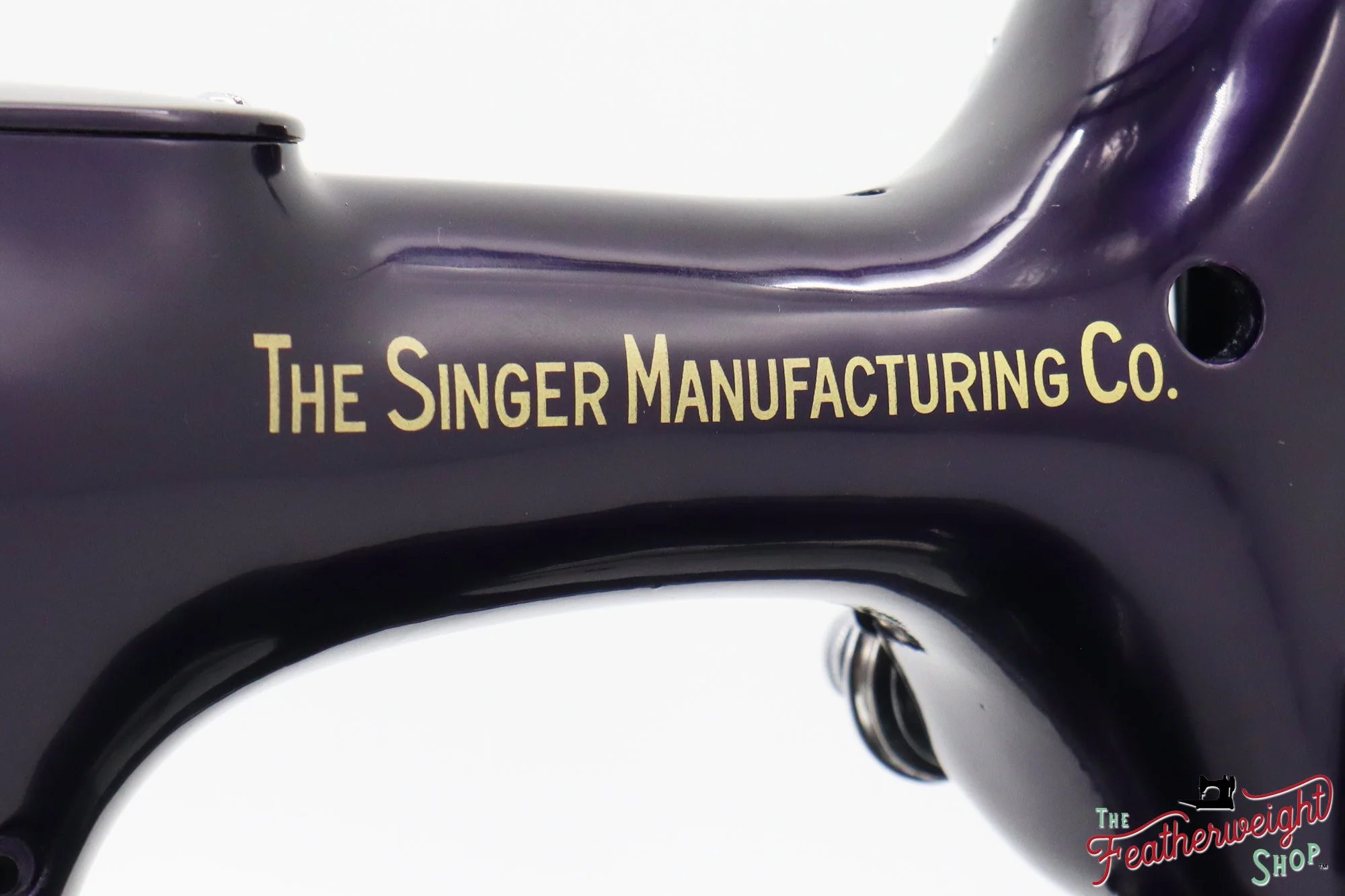Singer Featherweight 221, AE408*** - Fully Restored in Black Iris - Image 12