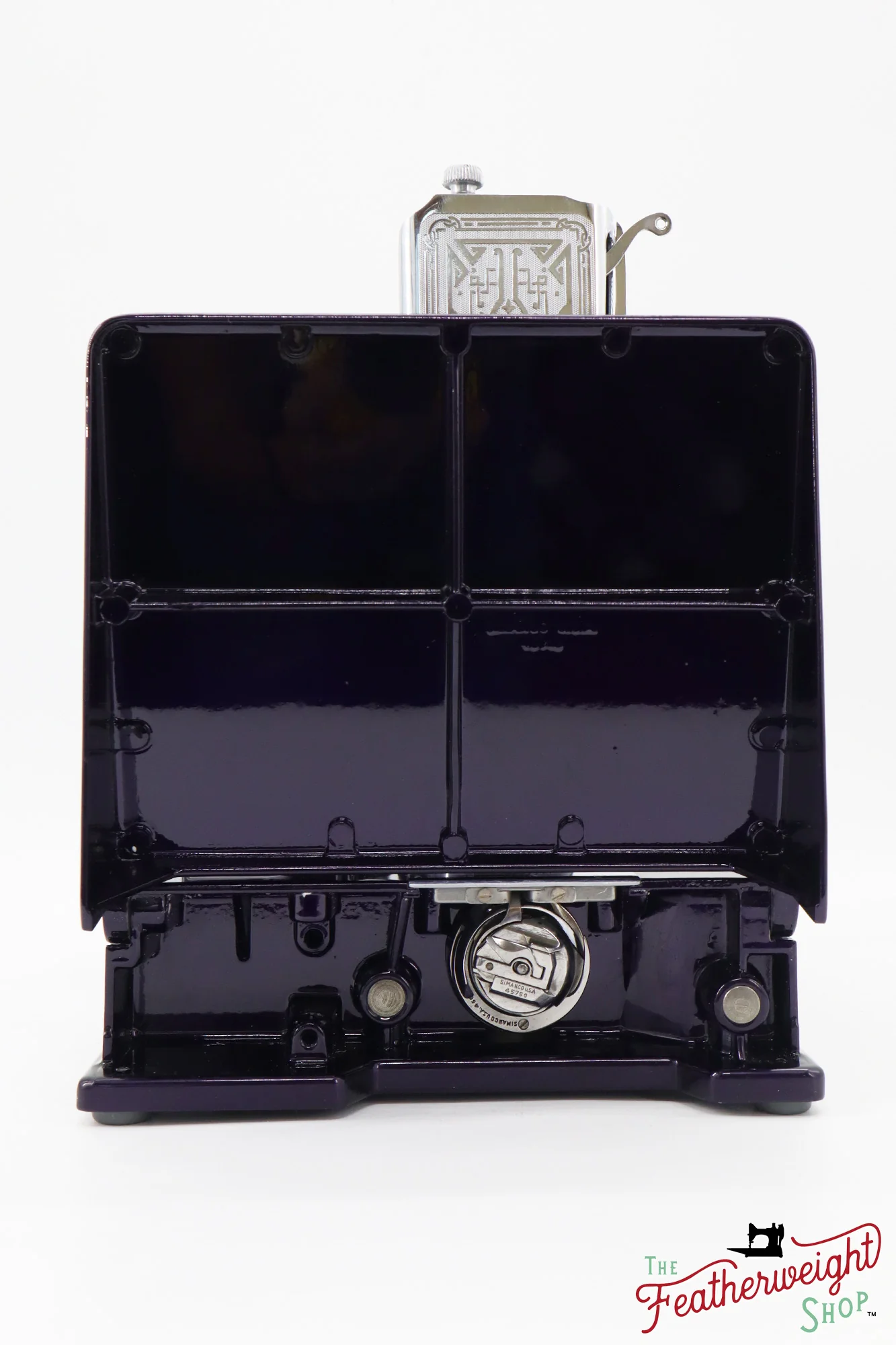 Singer Featherweight 221, AE408*** - Fully Restored in Black Iris - Image 6