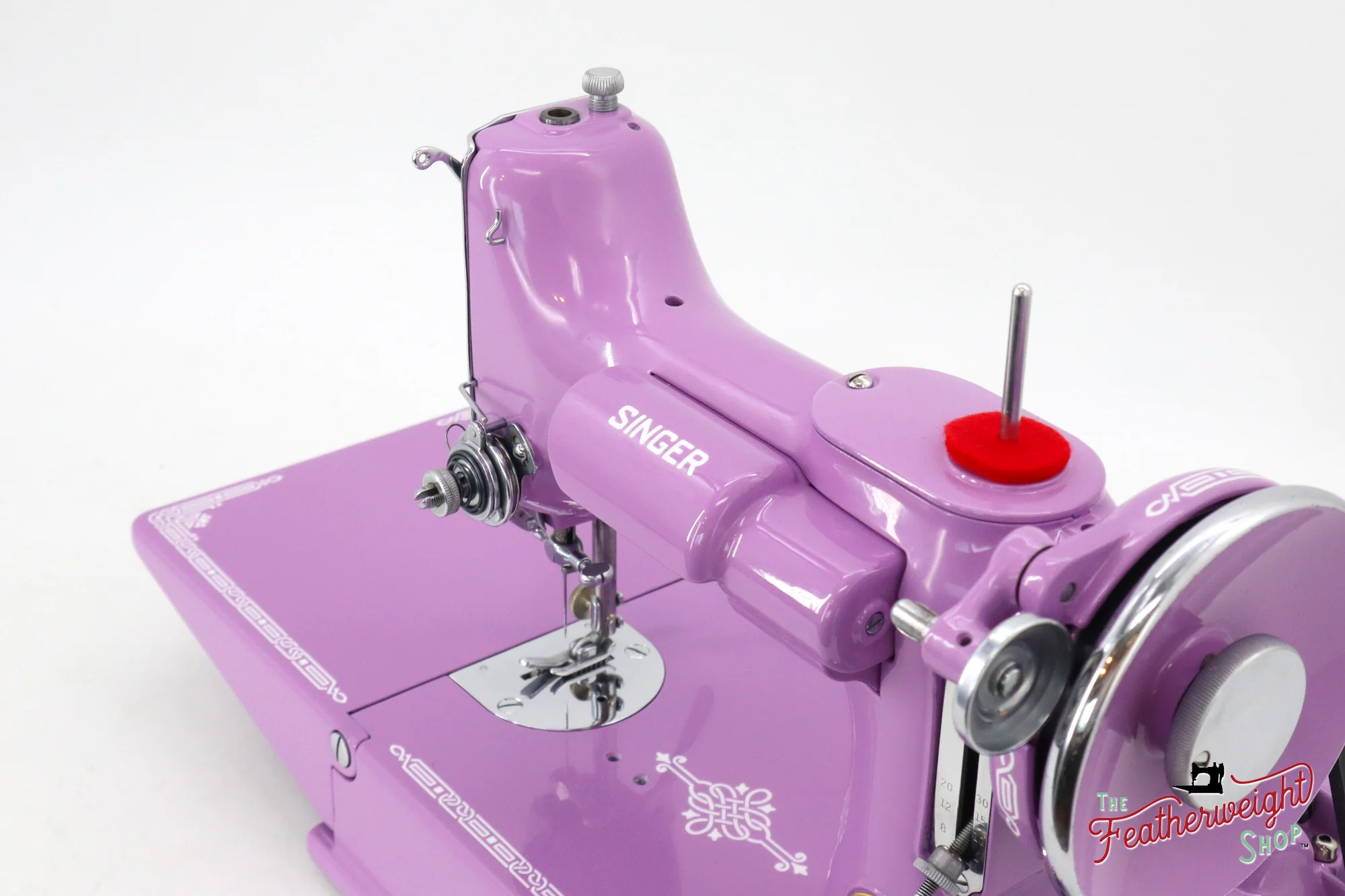 Singer Featherweight 221 AE5408** - Fully Restored in Lilac - Image 13