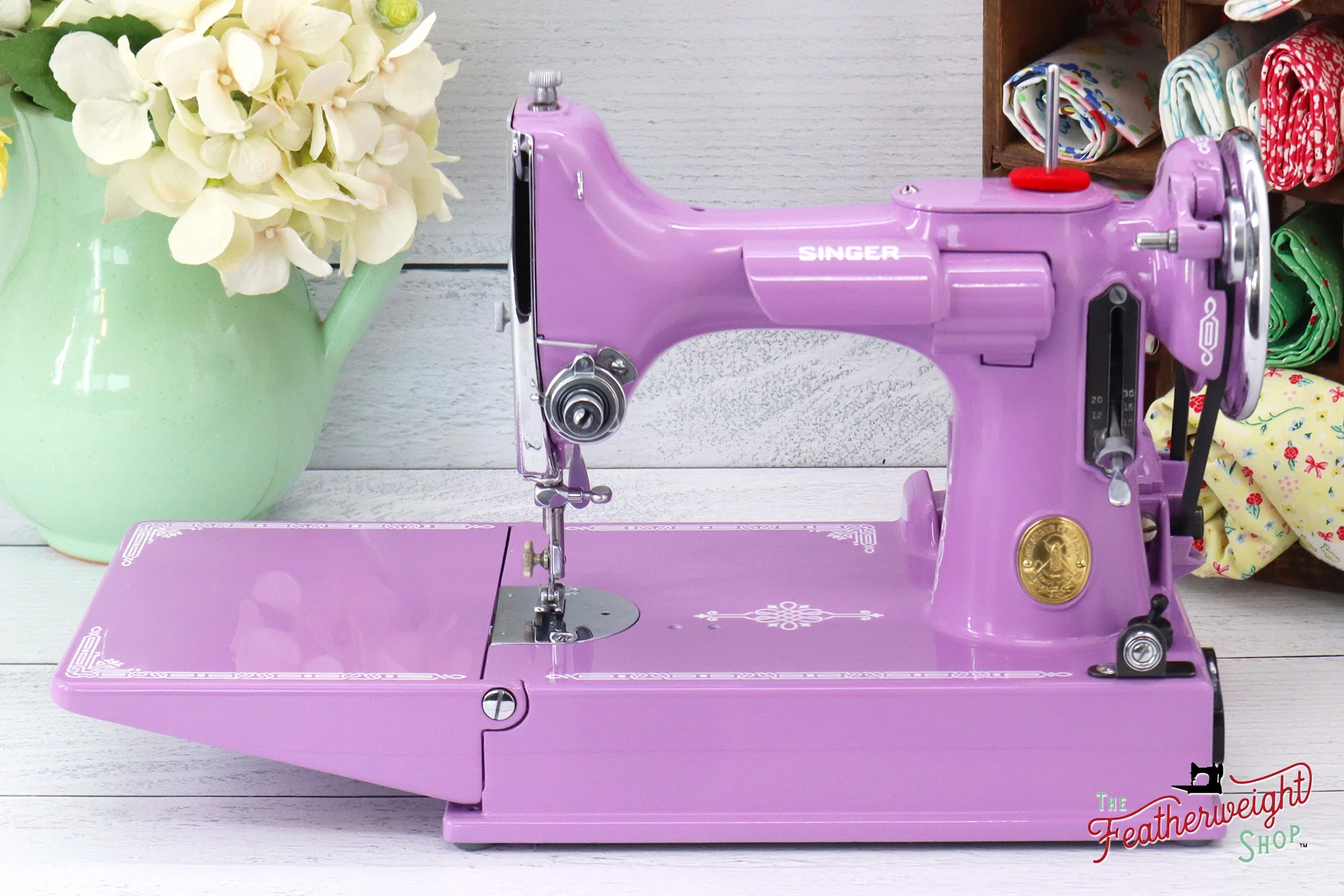 Singer Featherweight 221 AE5408** - Fully Restored in Lilac - Image 2
