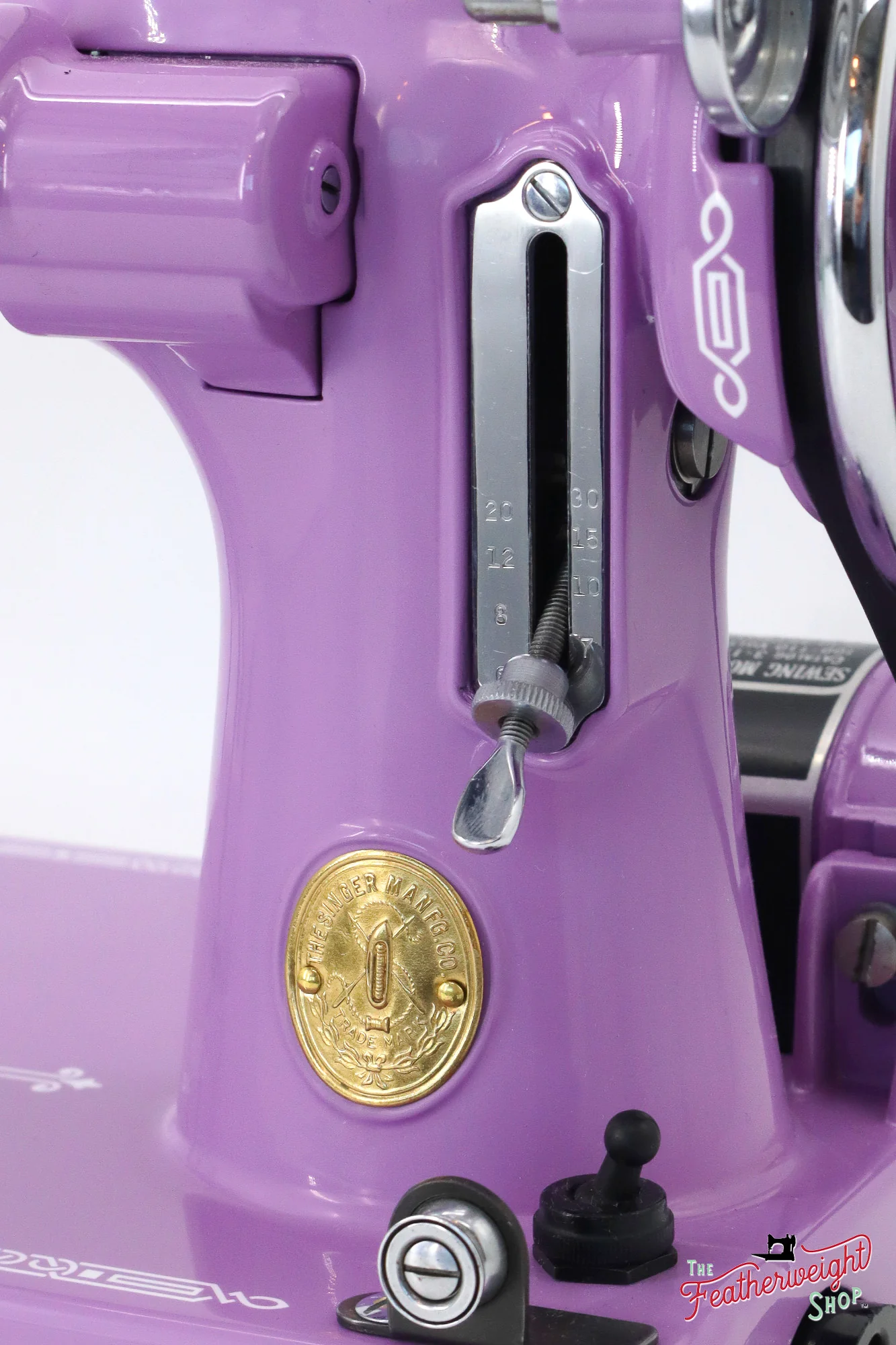 Singer Featherweight 221 AE542*** - Fully Restored in Lilac - Image 15