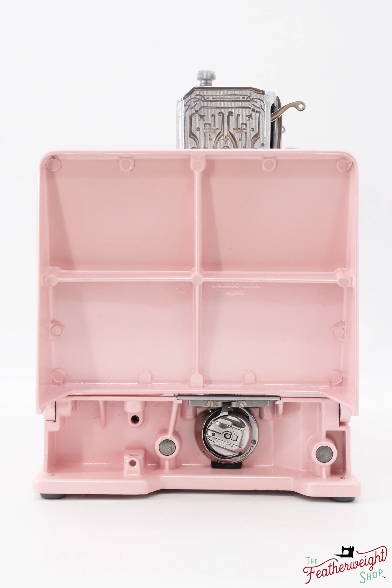 Singer Featherweight 221, AE990*** - Fully Restored in Pink Frosting - Image 6