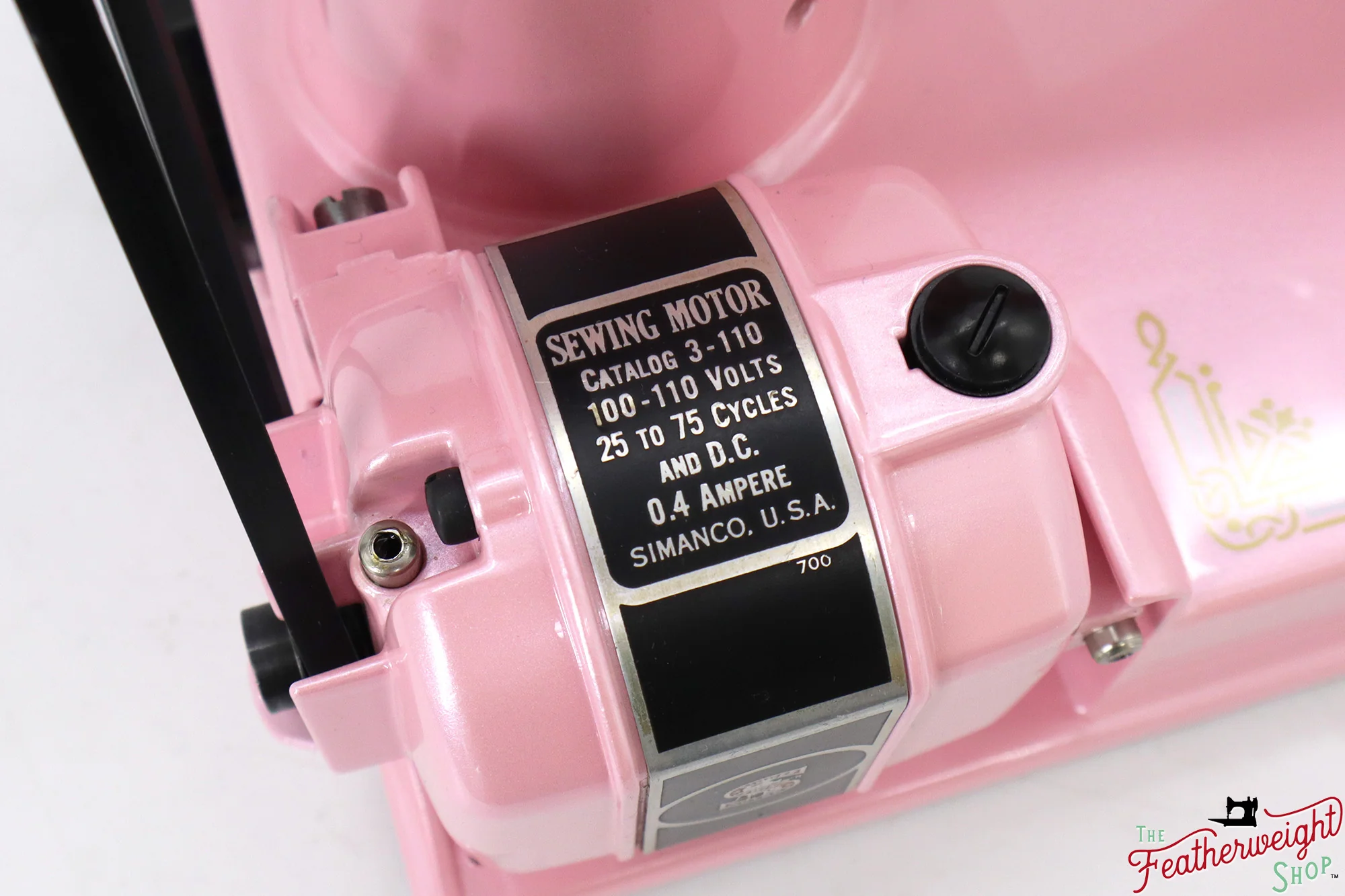 Singer Featherweight 221, AF481*** - Fully Restored in Pink Frosting - Image 9