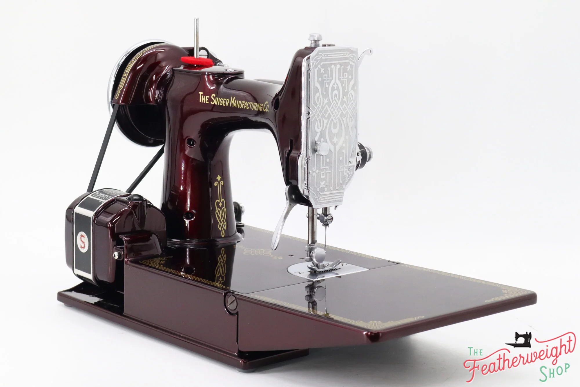 Singer Featherweight 221 AF584*** - Fully Restored in Brandywine - Image 7