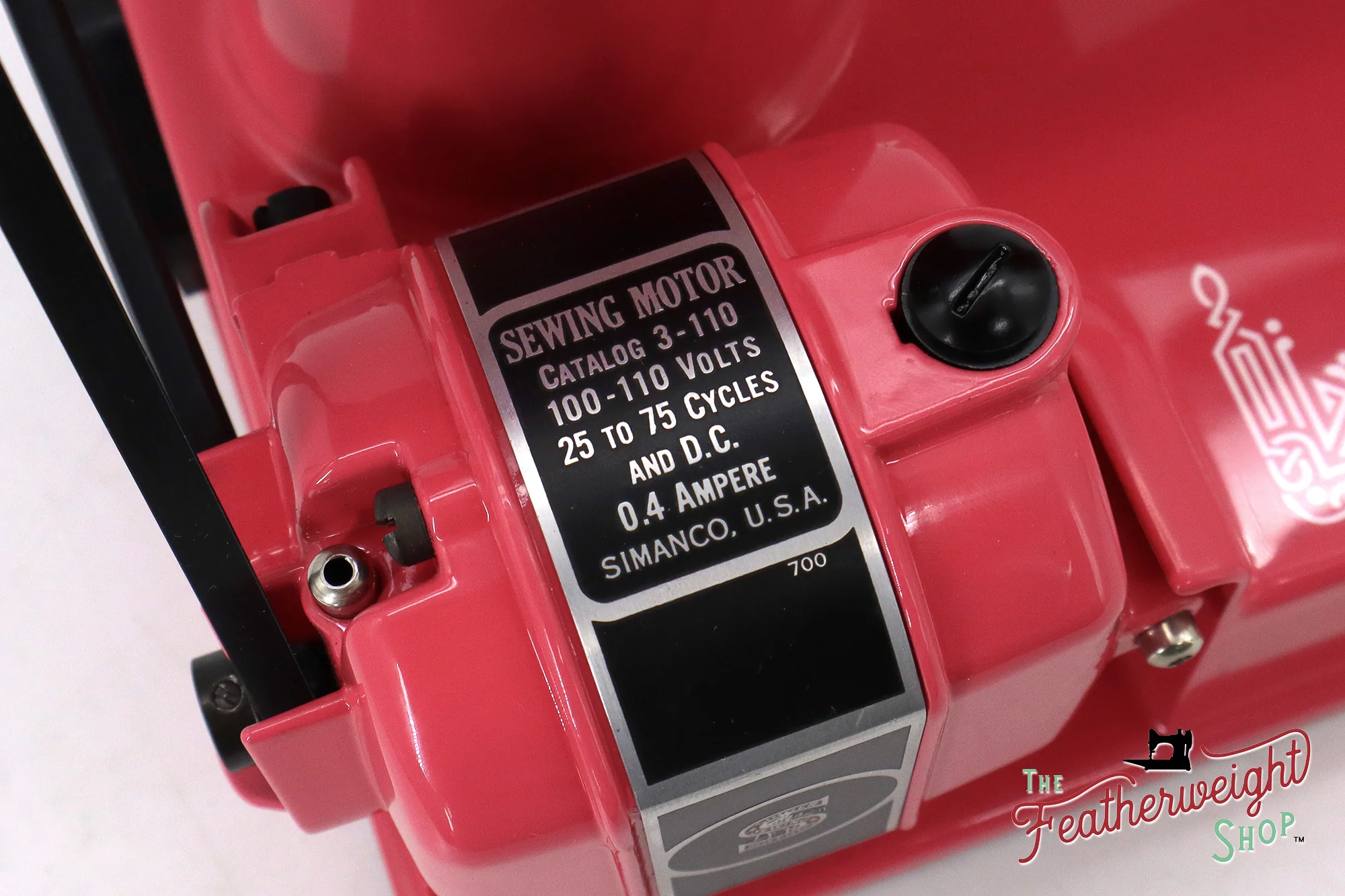 Singer Featherweight 221, AF753*** - Fully Restored in Happy Pink Grapefruit - Image 15