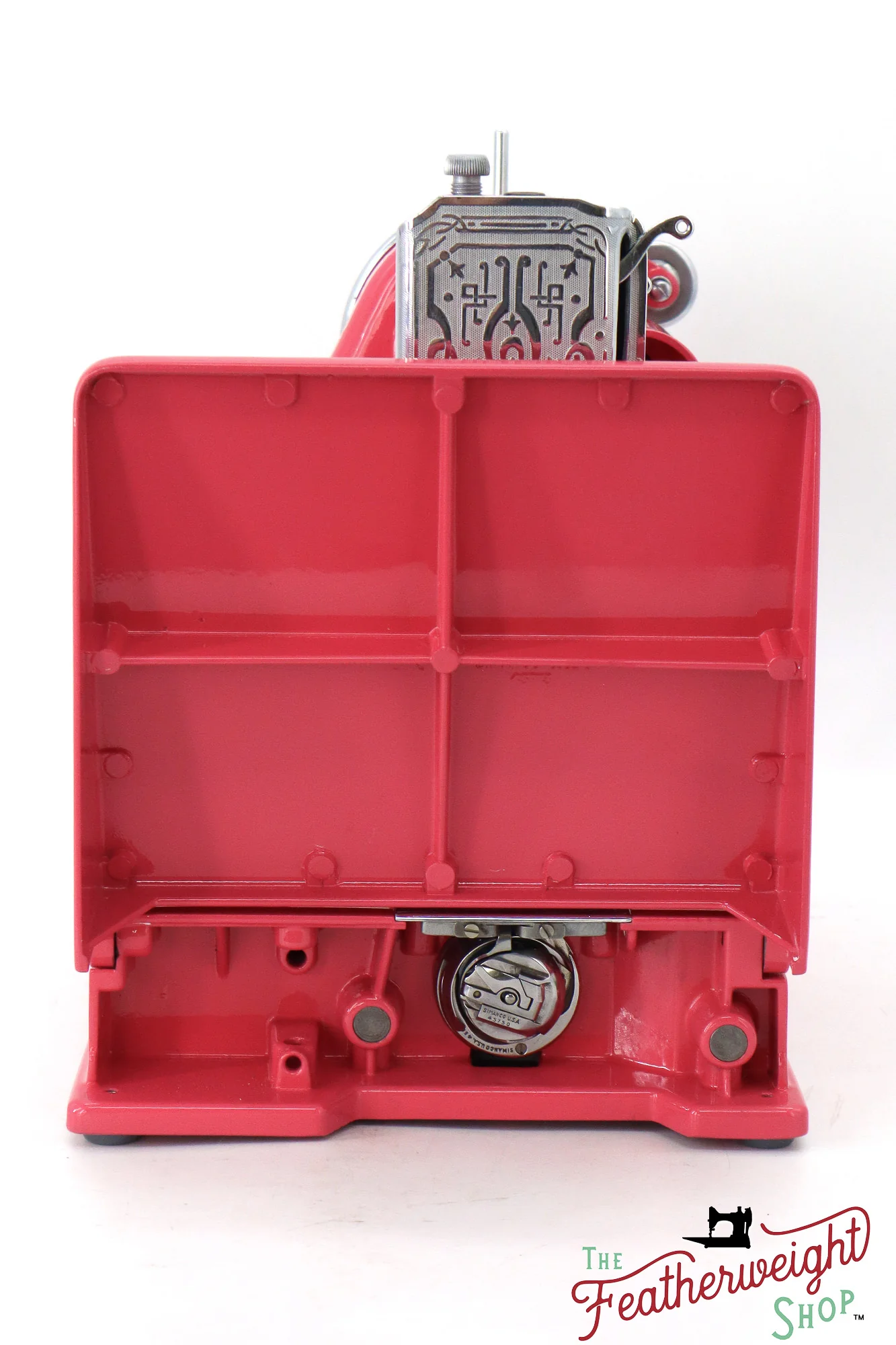 Singer Featherweight 221, AF753*** - Fully Restored in Happy Pink Grapefruit - Image 4