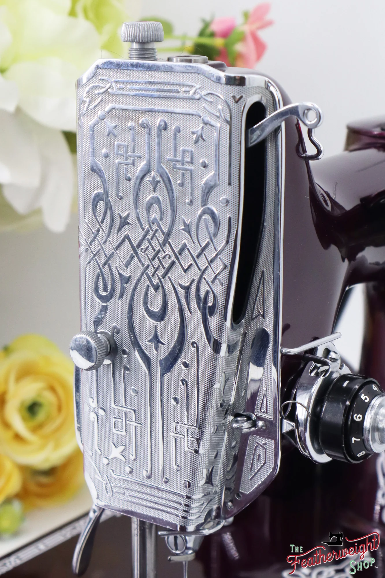 Singer Featherweight 221, AF867*** - Fully Restored in Star Garnet - Image 13