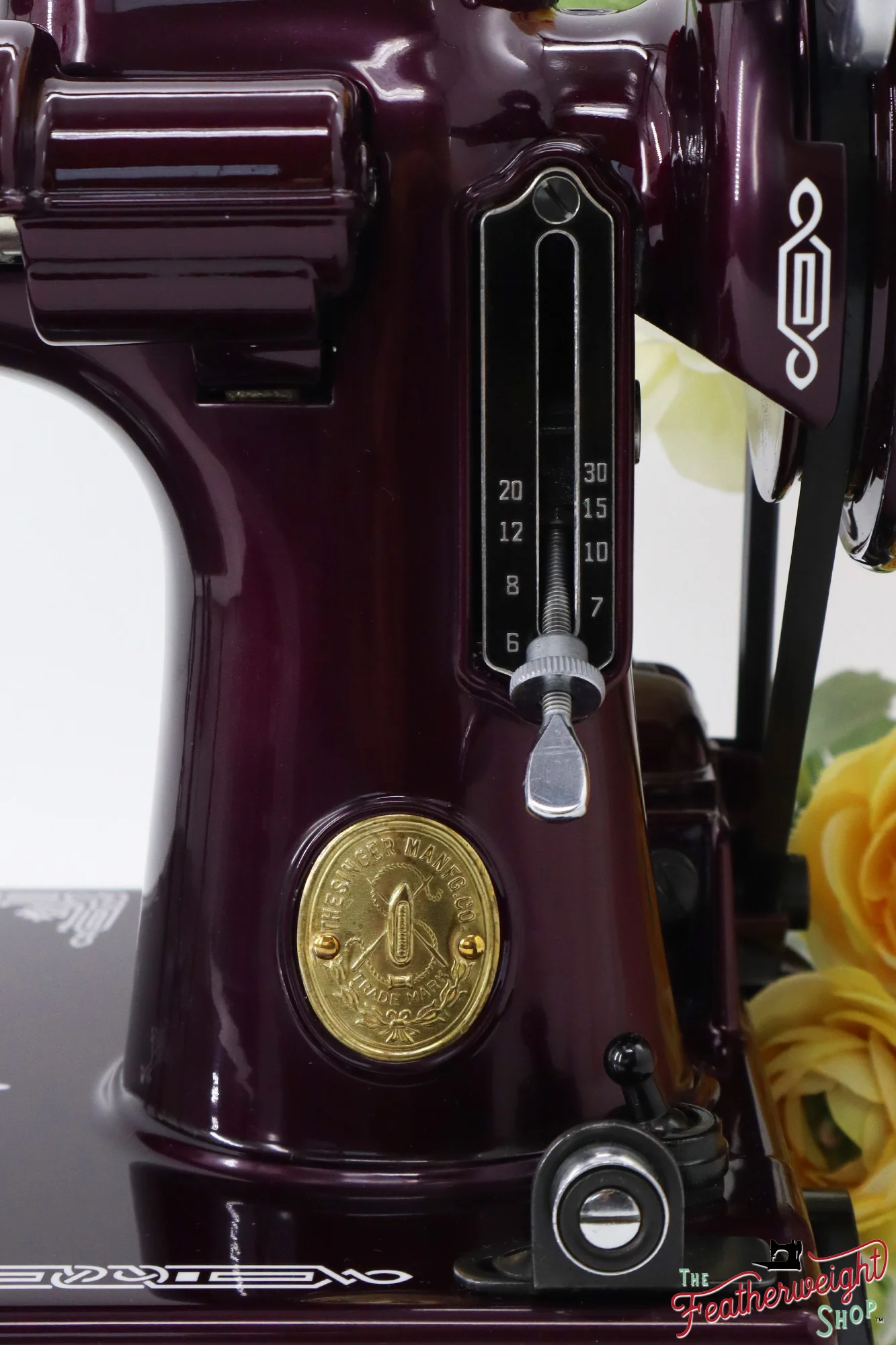 Singer Featherweight 221, AF867*** - Fully Restored in Star Garnet - Image 14