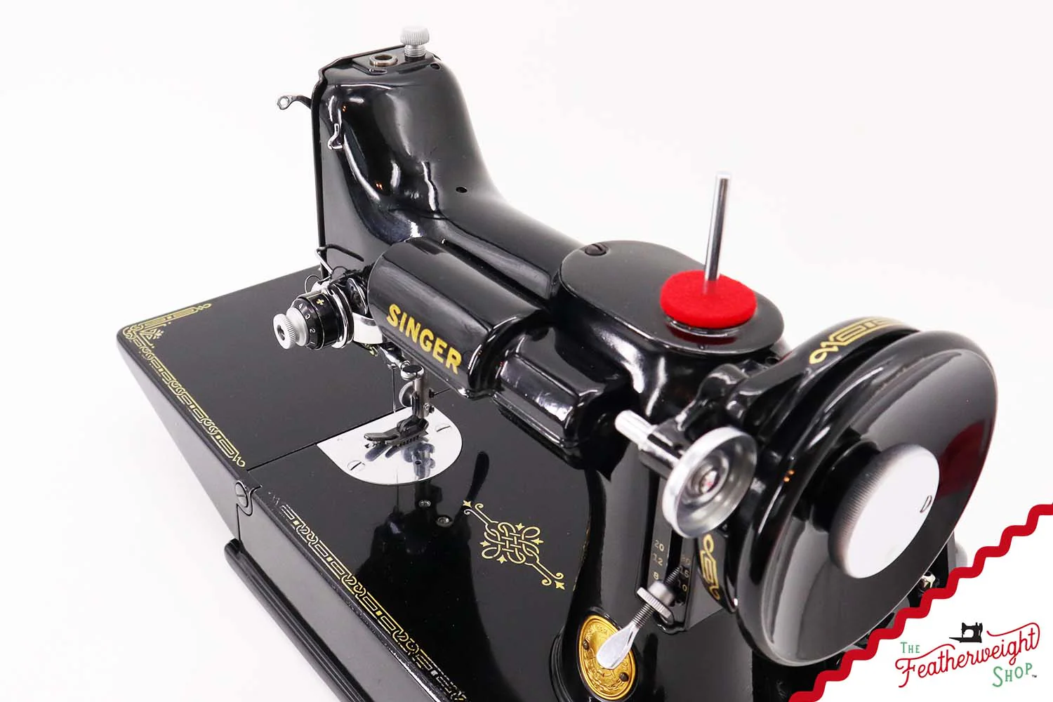 Singer Featherweight 221, AG0130**, Blackside - RARE - Image 16