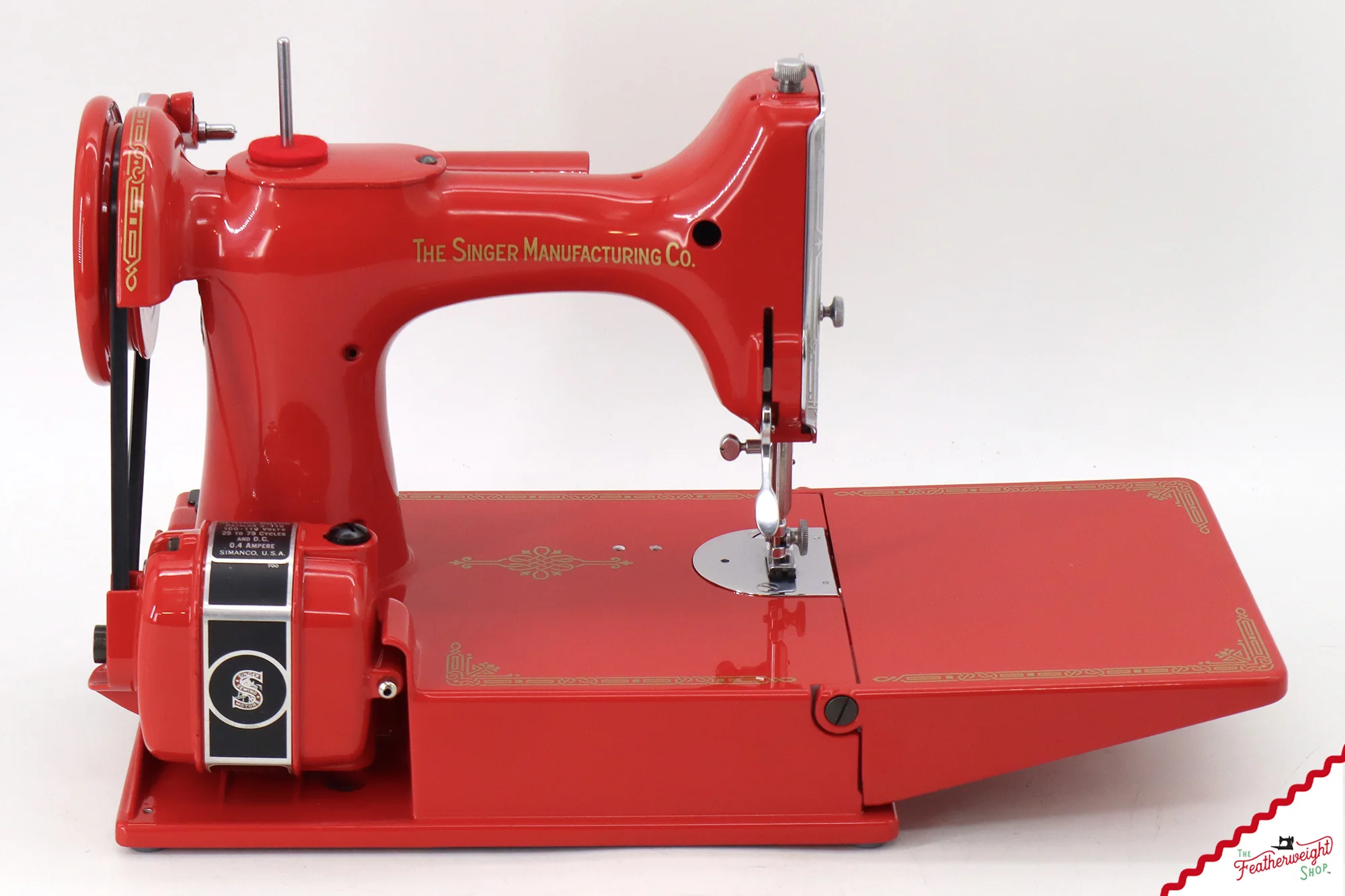 Singer Featherweight 221 AG540*** - Fully Restored in Liberty Red - Image 6