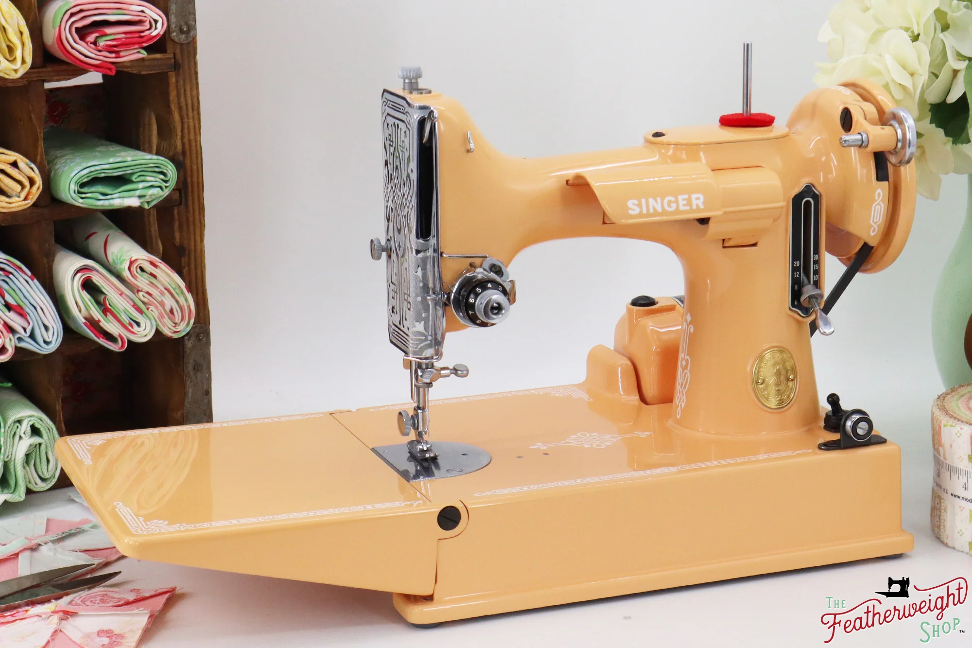 Singer Featherweight 221, AG6181** - Fully Restored in Dreamcicle - Image 2