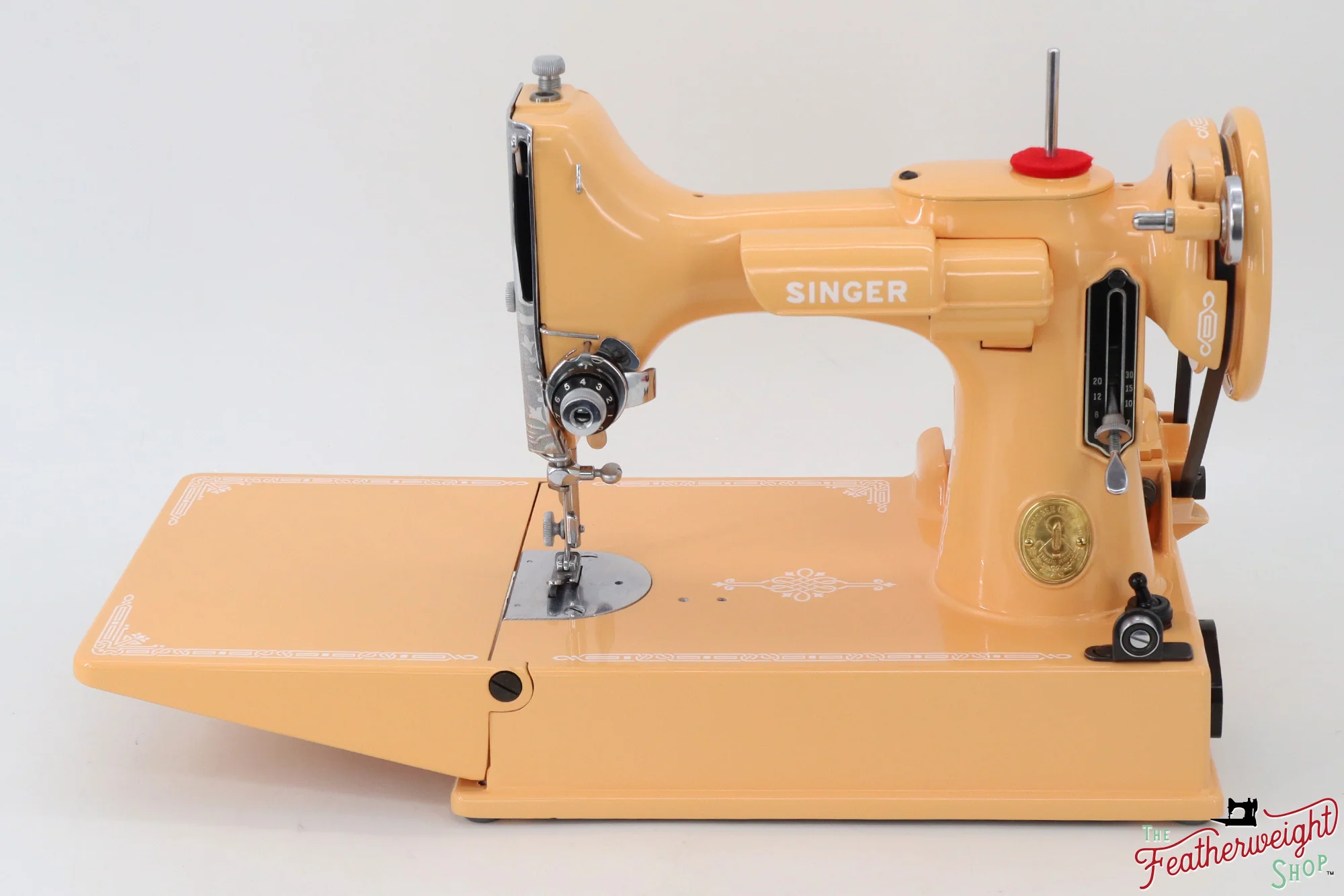 Singer Featherweight 221, AG6181** - Fully Restored in Dreamcicle - Image 4