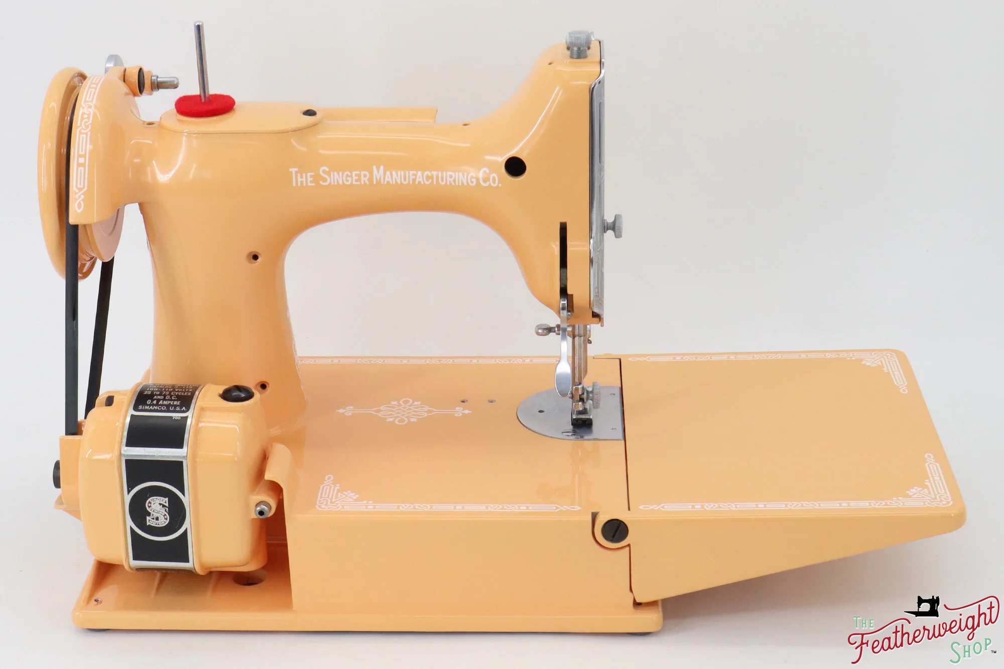 Singer Featherweight 221, AG6181** - Fully Restored in Dreamcicle - Image 7