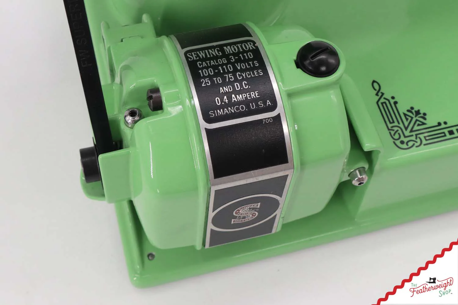 Singer Featherweight 221 AG821*** - Fully Restored in Art Deco Green - Image 15