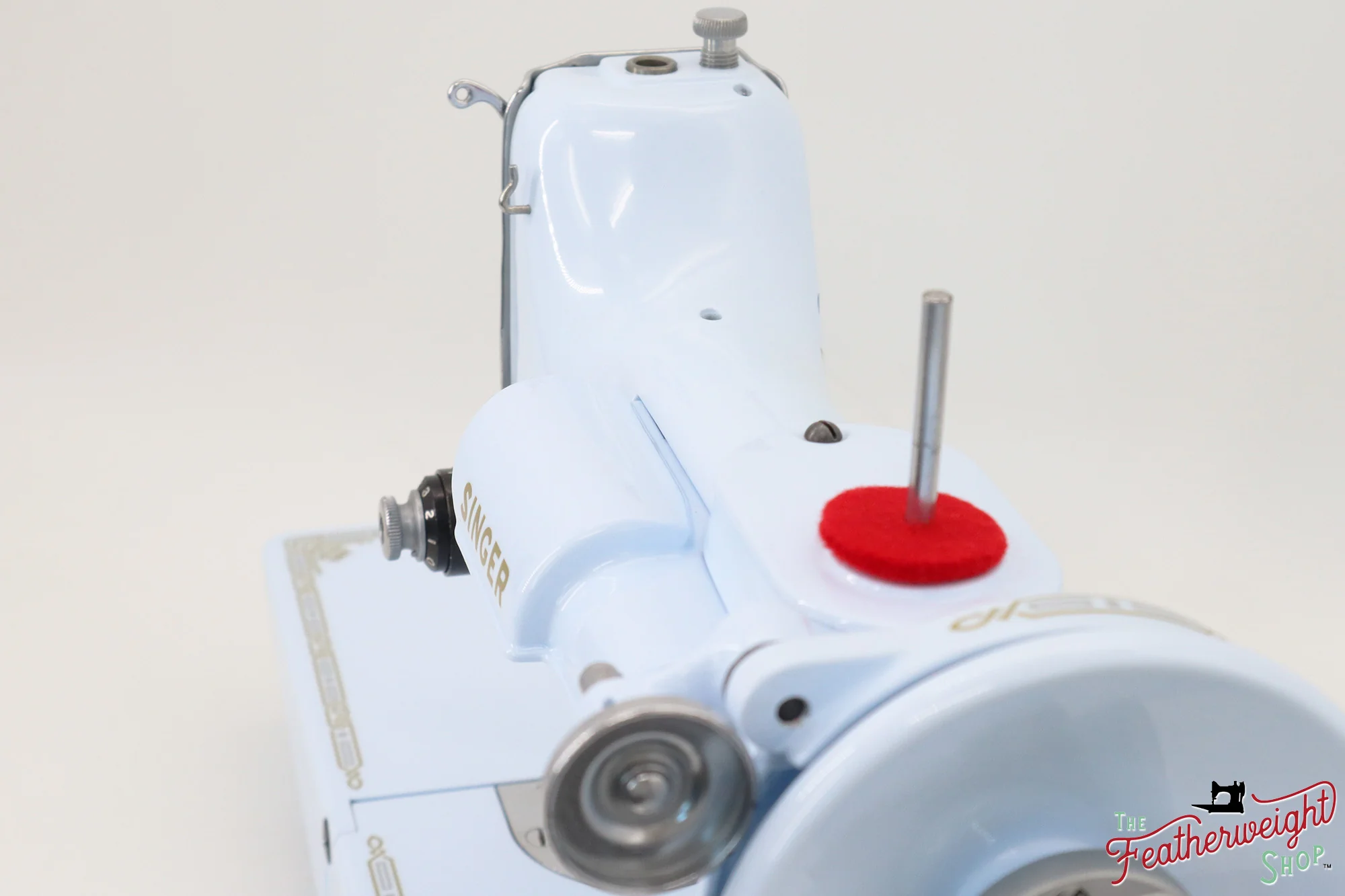 Singer Featherweight 221, AG854*** - Fully Restored in Cinderella Blue - Image 14
