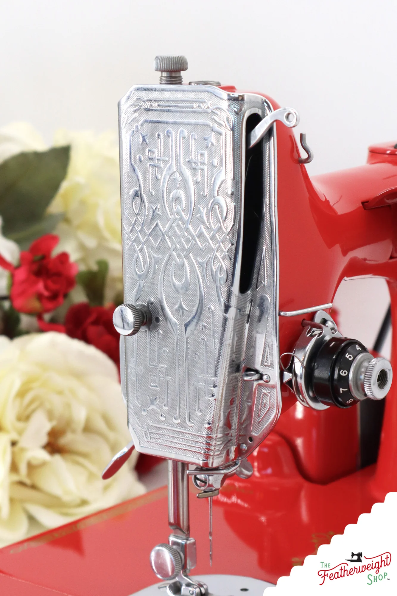 Singer Featherweight 221 AG877*** - Fully Restored in Liberty Red - Image 14