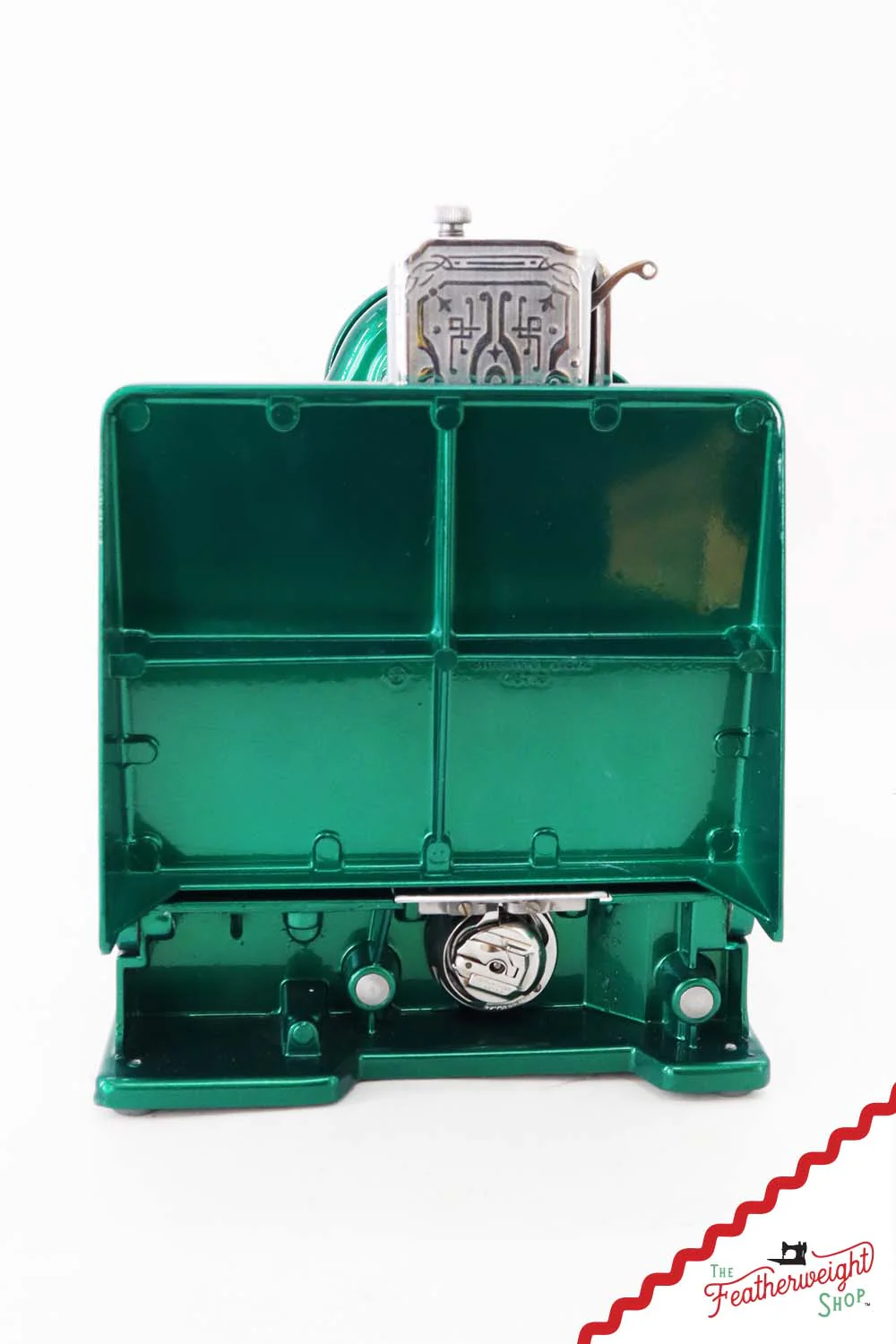 Singer Featherweight 221 AG988*** - Fully Restored in Emerald Green - Image 5