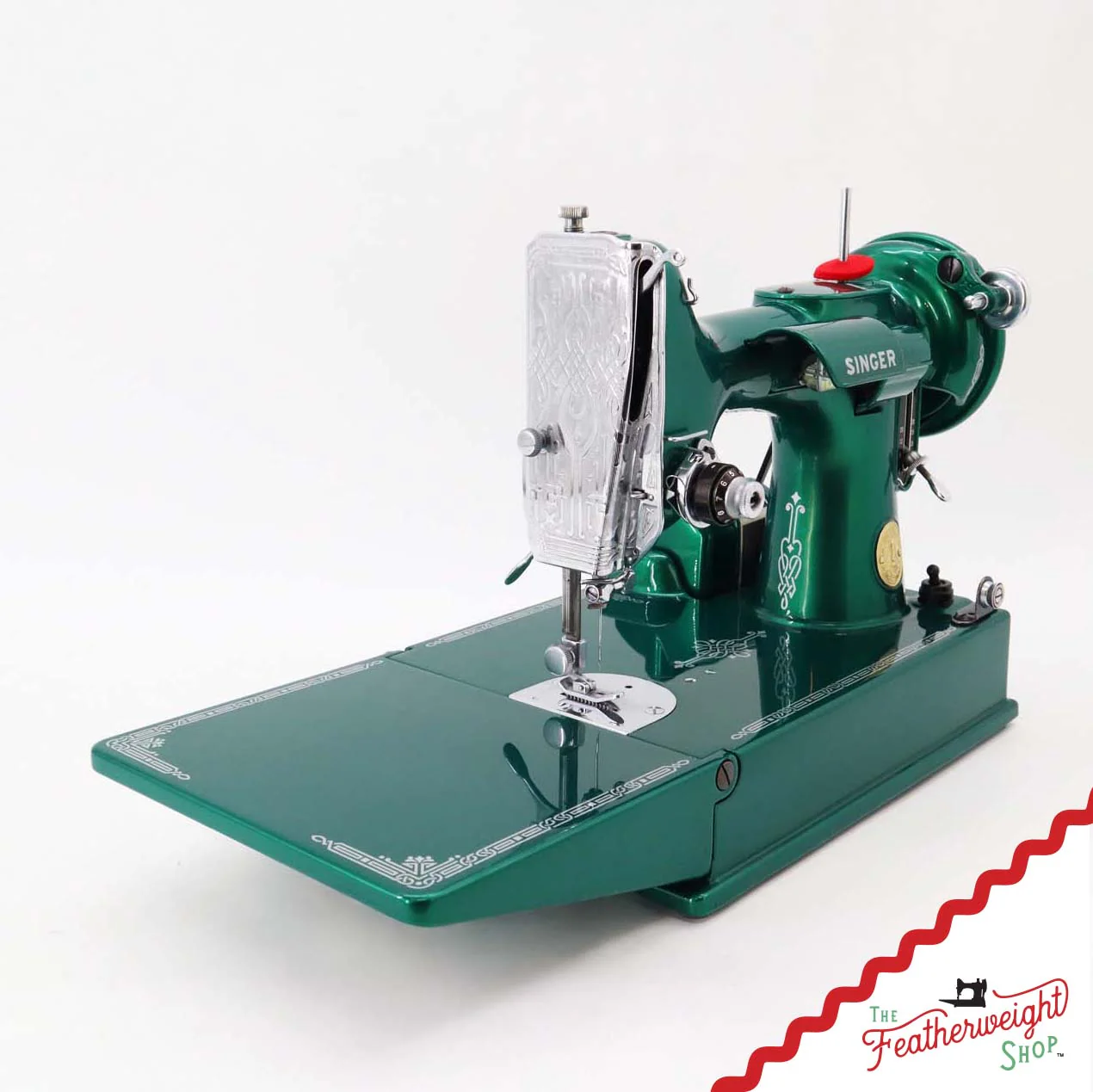 Singer Featherweight 221 AH053*** - Fully Restored in Emerald Green