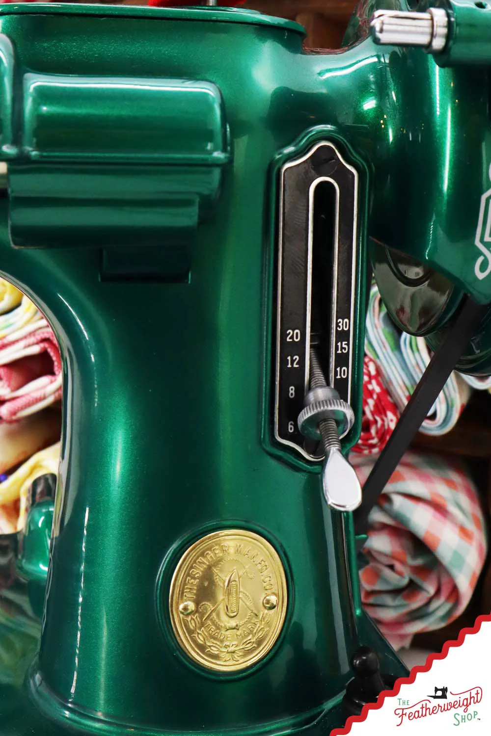 Singer Featherweight 221 AH053*** - Fully Restored in Emerald Green - Image 19