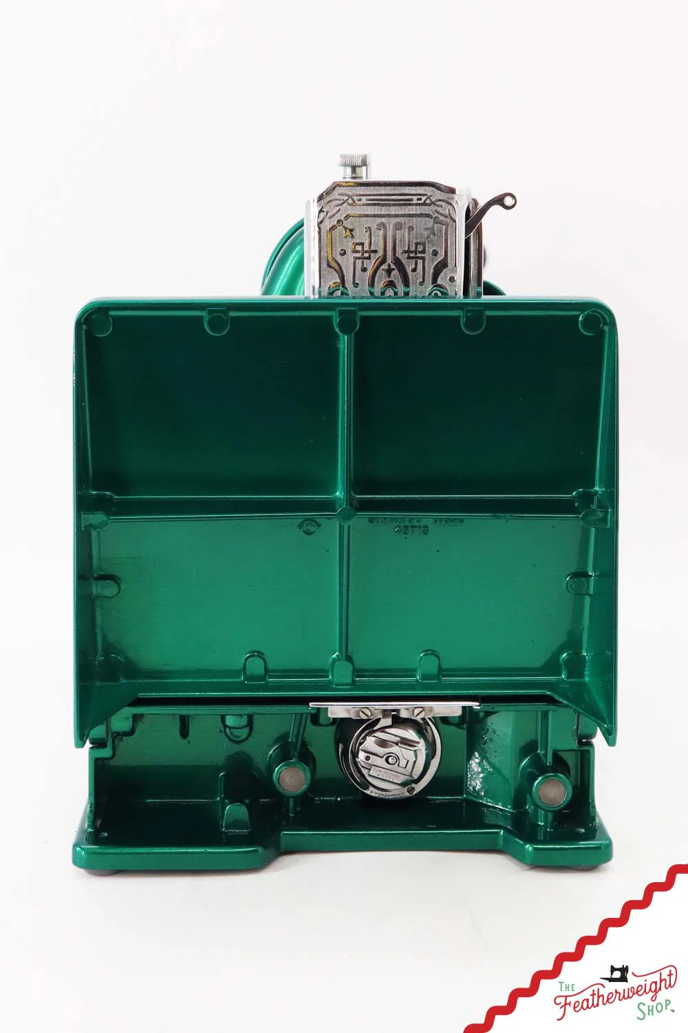 Singer Featherweight 221 AH053*** - Fully Restored in Emerald Green - Image 5