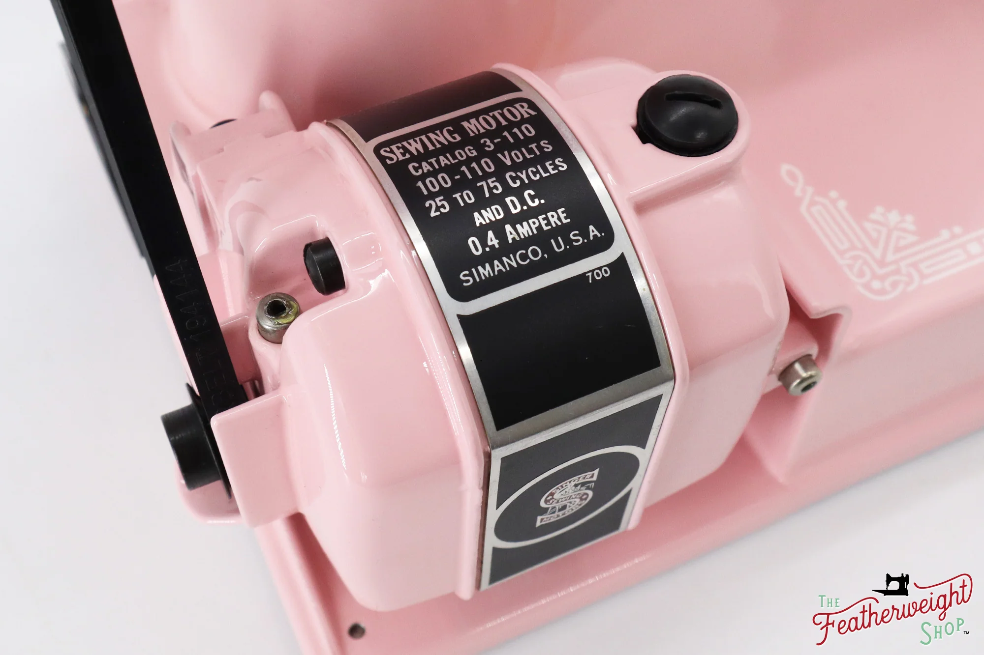 Singer Featherweight 221, AH120*** - Fully Restored in Cotton Candy Pink - Image 16