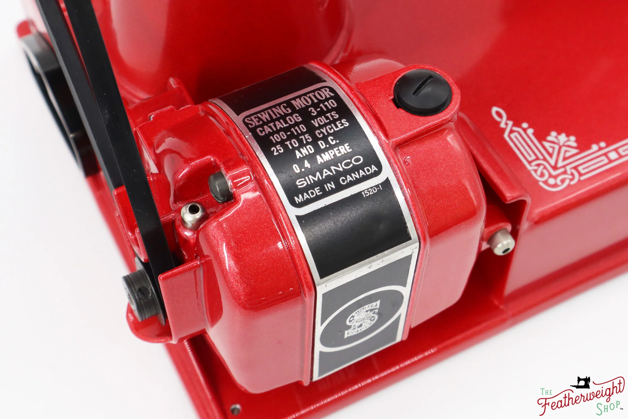 Singer Featherweight 221, AH318*** - Fully Restored in Candy Apple Red - Image 18