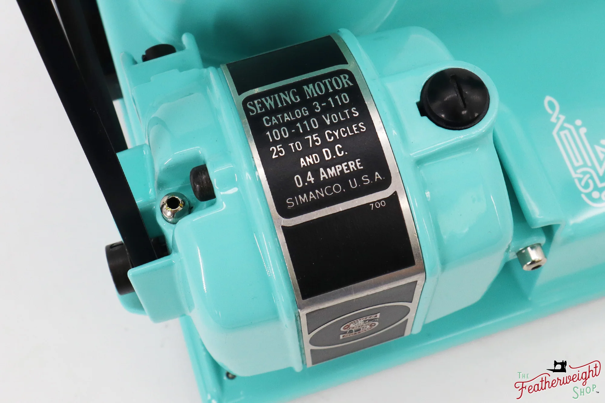 Singer Featherweight 221, AH334*** - Fully Restored in Tiffany Blue - Image 17