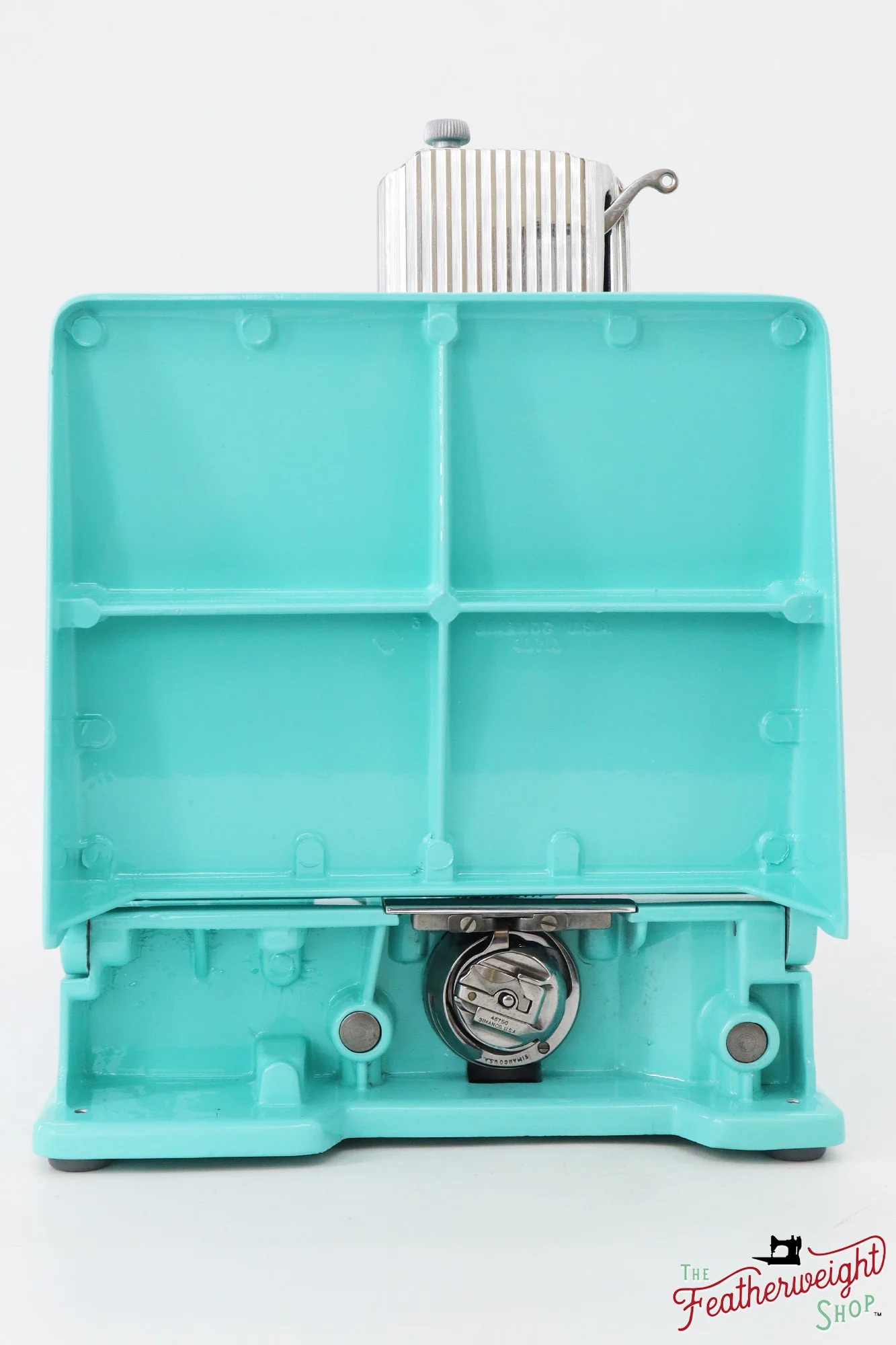 Singer Featherweight 221, AH334*** - Fully Restored in Tiffany Blue - Image 5
