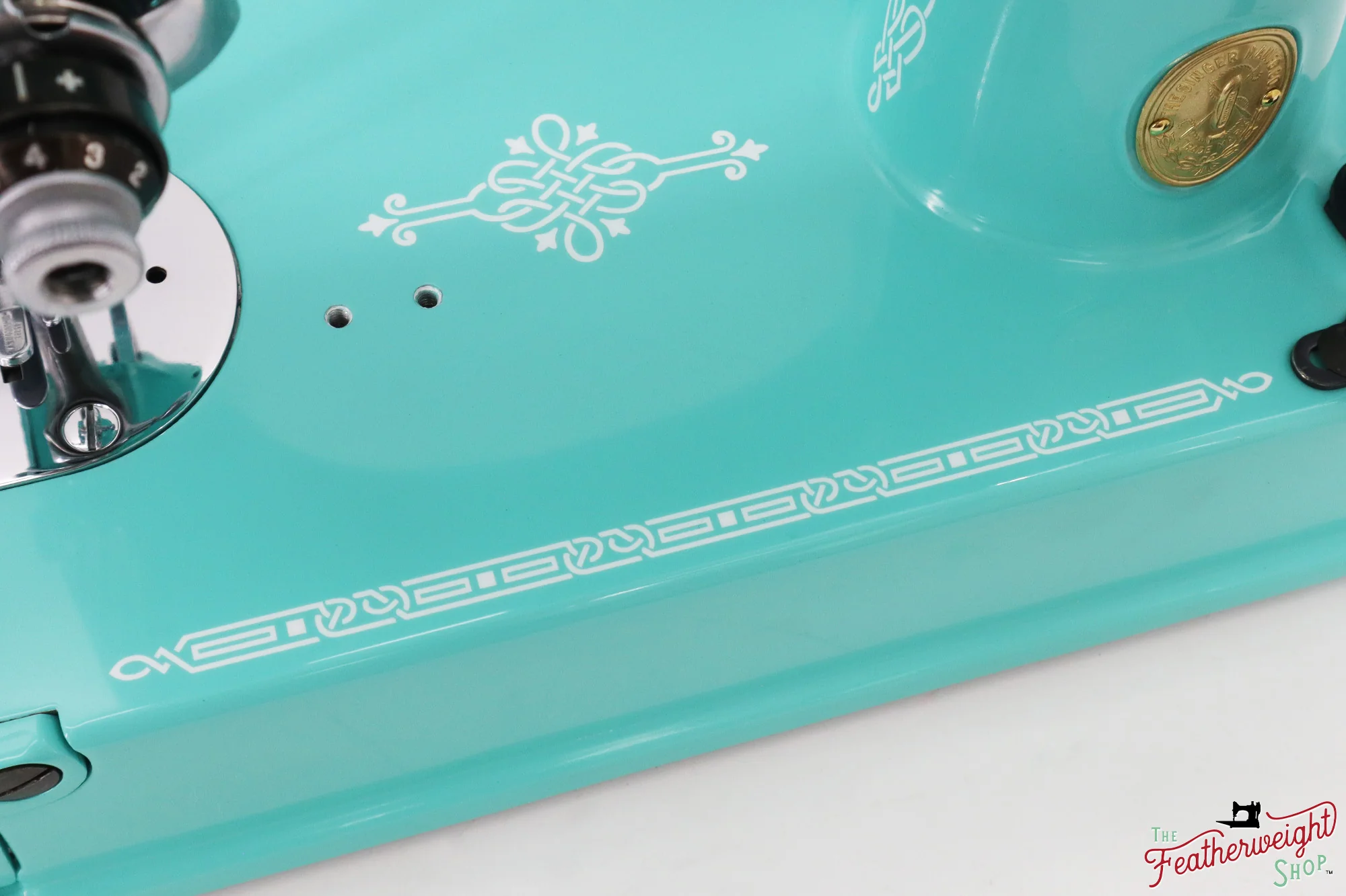 Singer Featherweight 221, AH334*** - Fully Restored in Tiffany Blue - Image 9