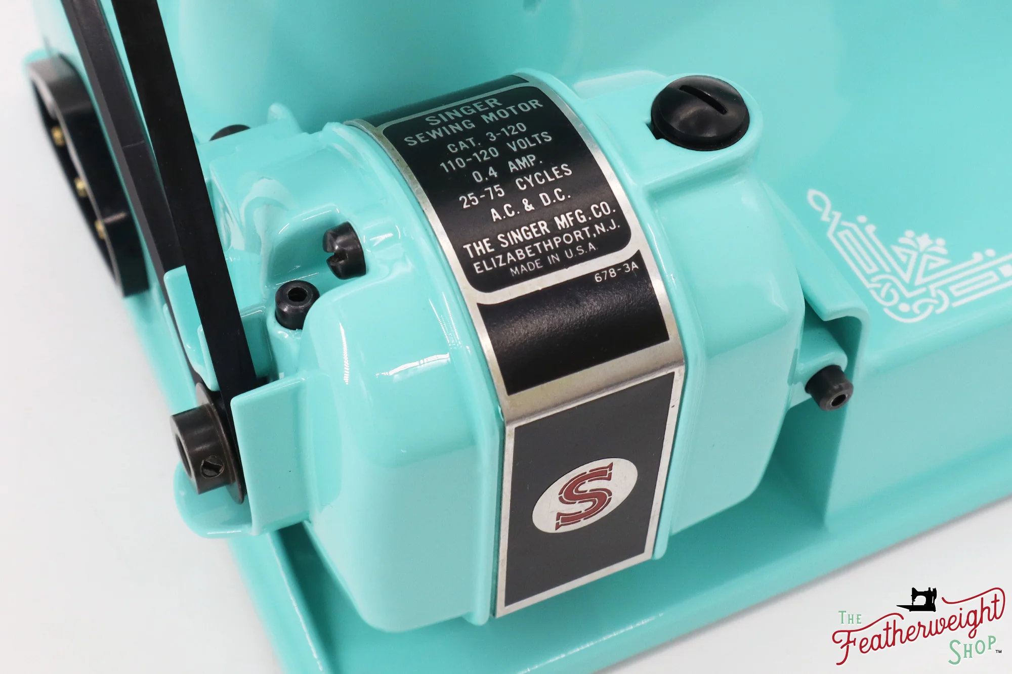 Singer Featherweight 221, AH431*** - Fully Restored in Tiffany Blue - Image 16