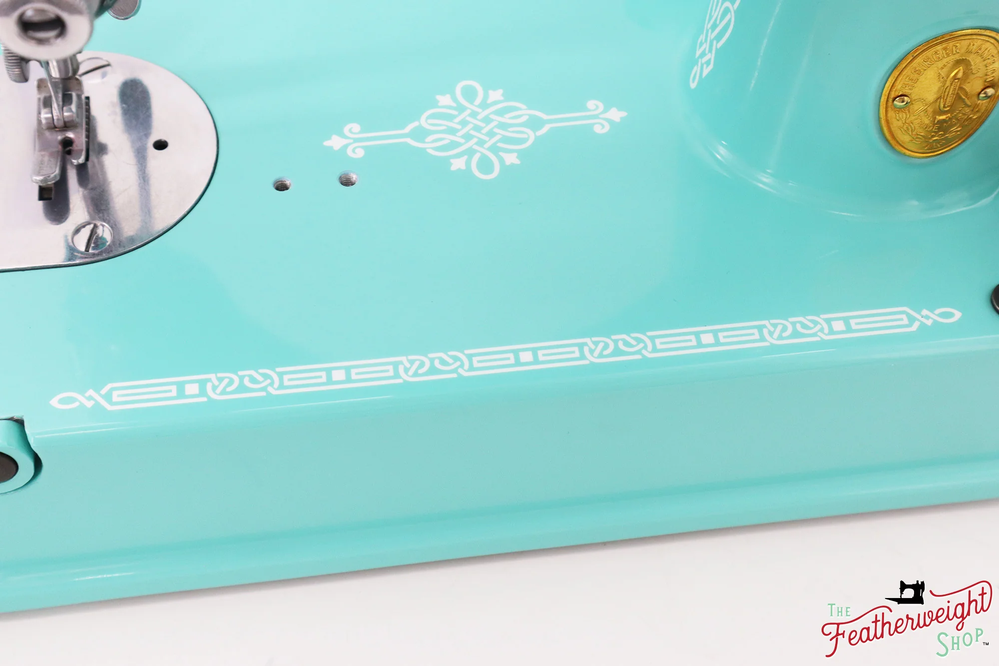 Singer Featherweight 221, AH431*** - Fully Restored in Tiffany Blue - Image 9