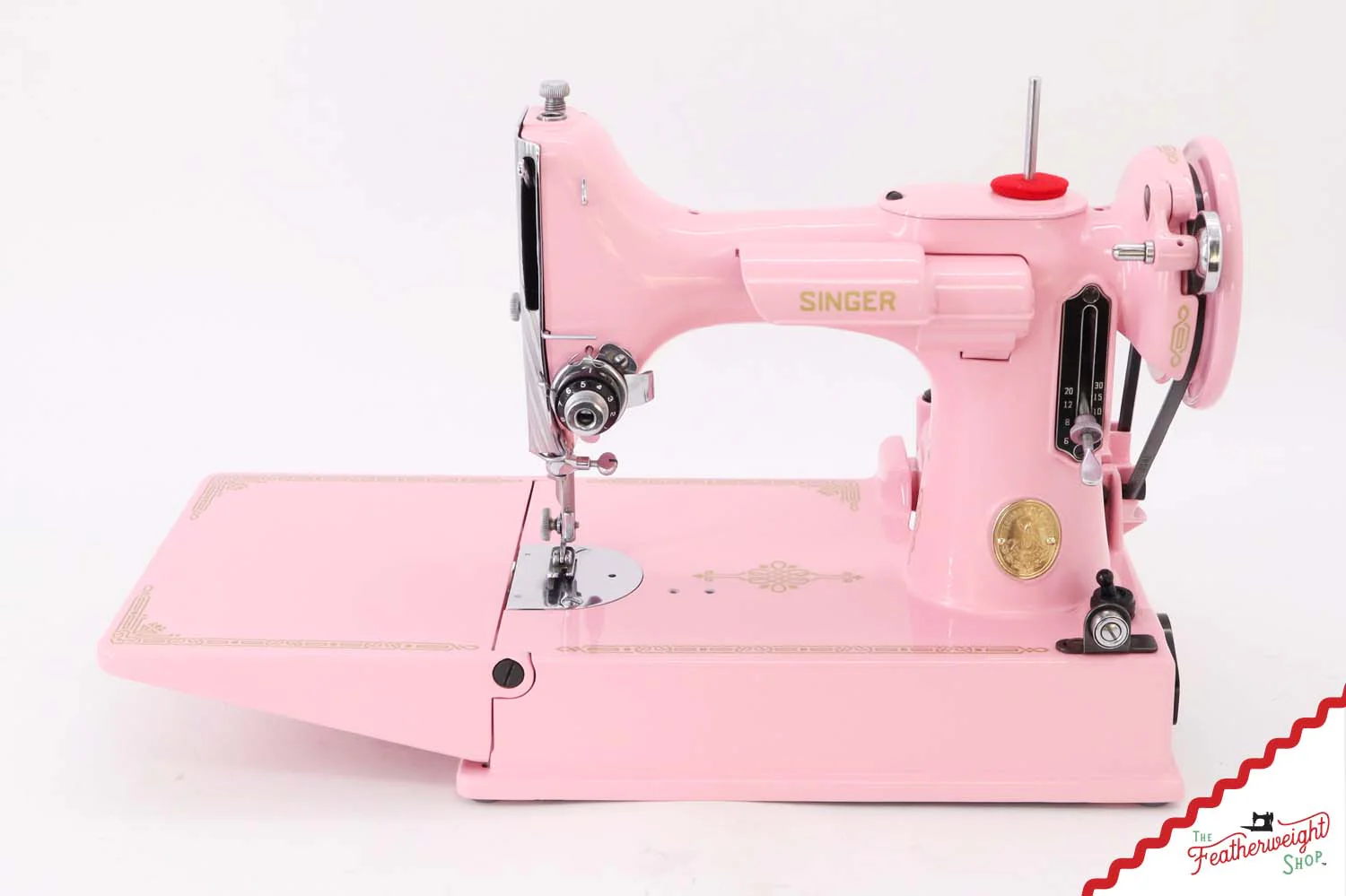 Singer Featherweight 221 AH577*** - Fully Restored in Rosy Posy Pink - Image 4