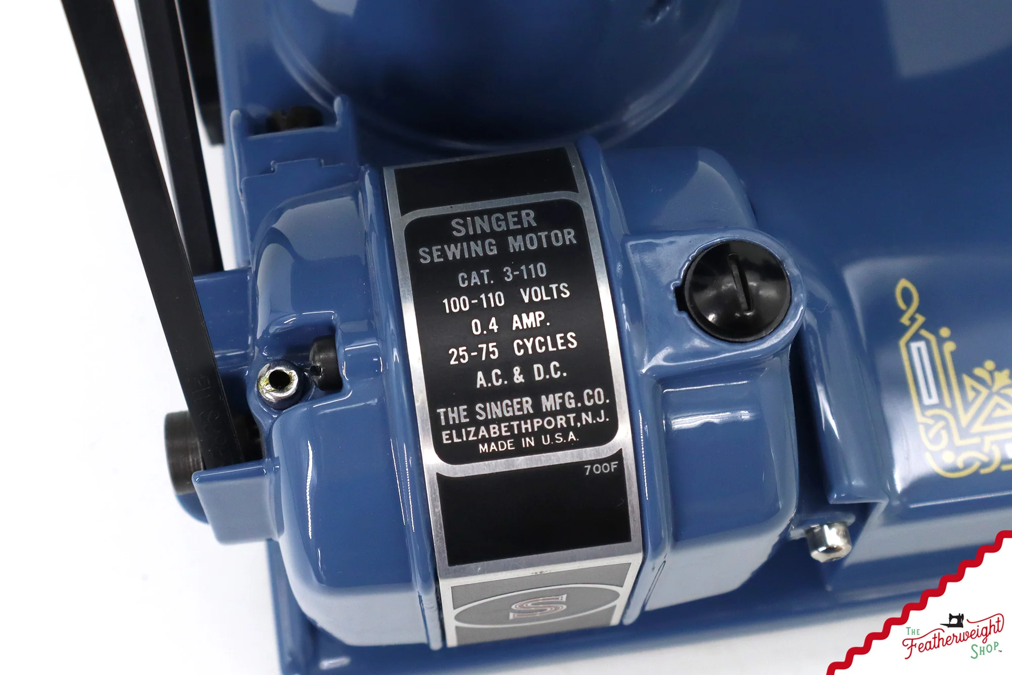Singer Featherweight 221, AH644*** - Fully Restored in Denim - Image 8