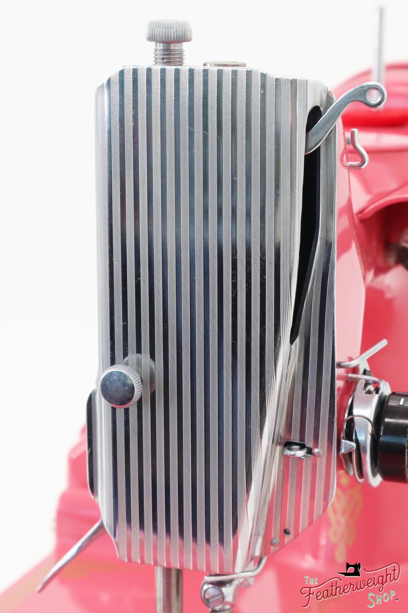Singer Featherweight 221, AH664*** - Fully Restored in Happy Pink Grapefruit - Image 14
