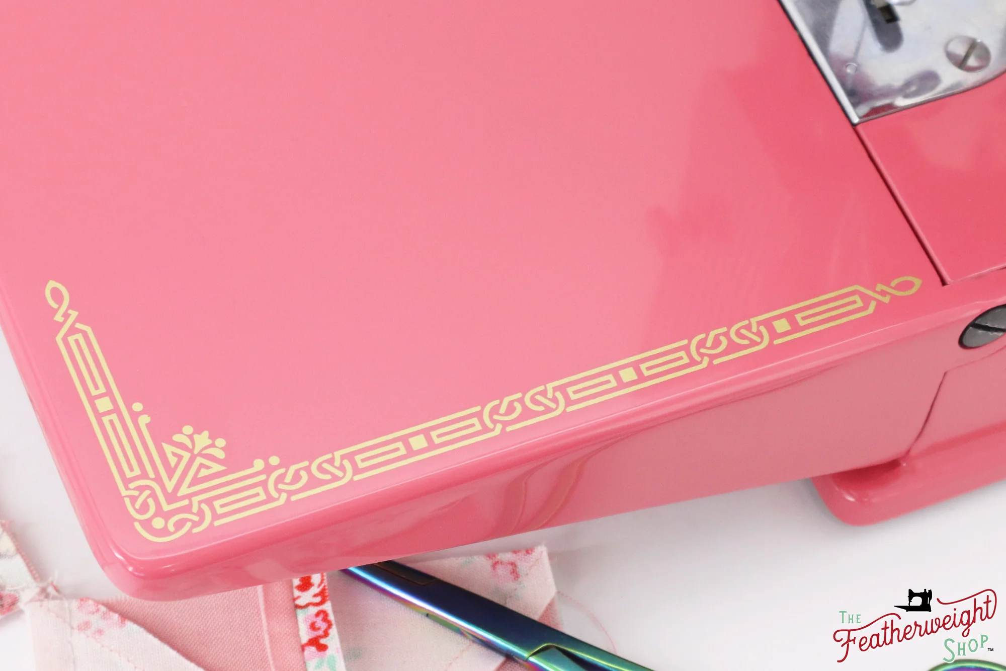 Singer Featherweight 221, AH664*** - Fully Restored in Happy Pink Grapefruit - Image 9