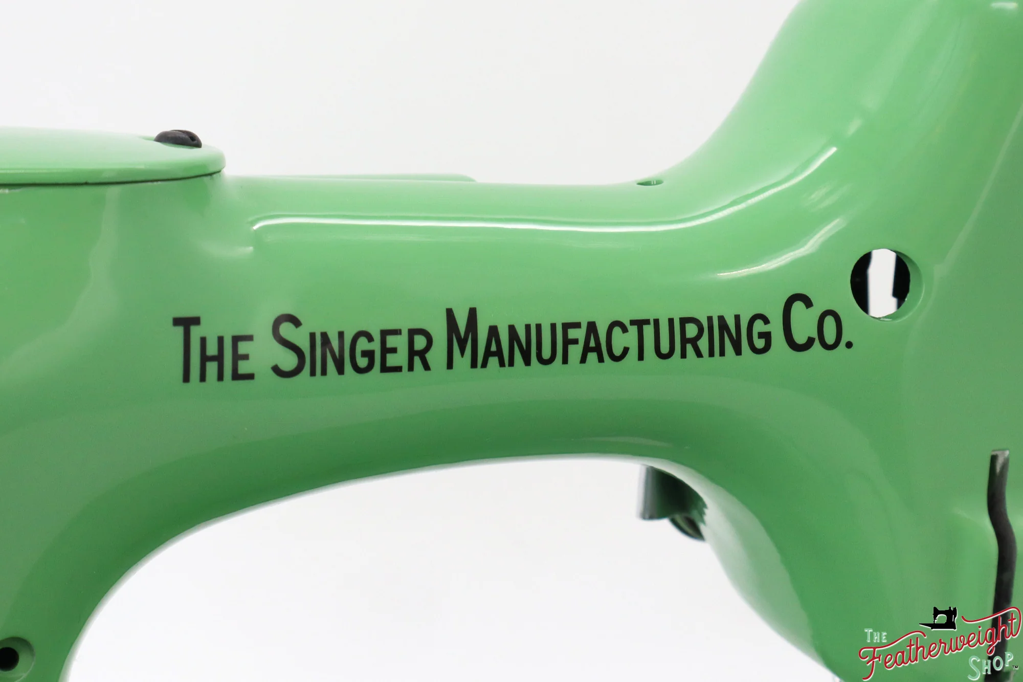 Singer Featherweight 221, AH983*** - Fully Restored in Art Deco Green - Image 9