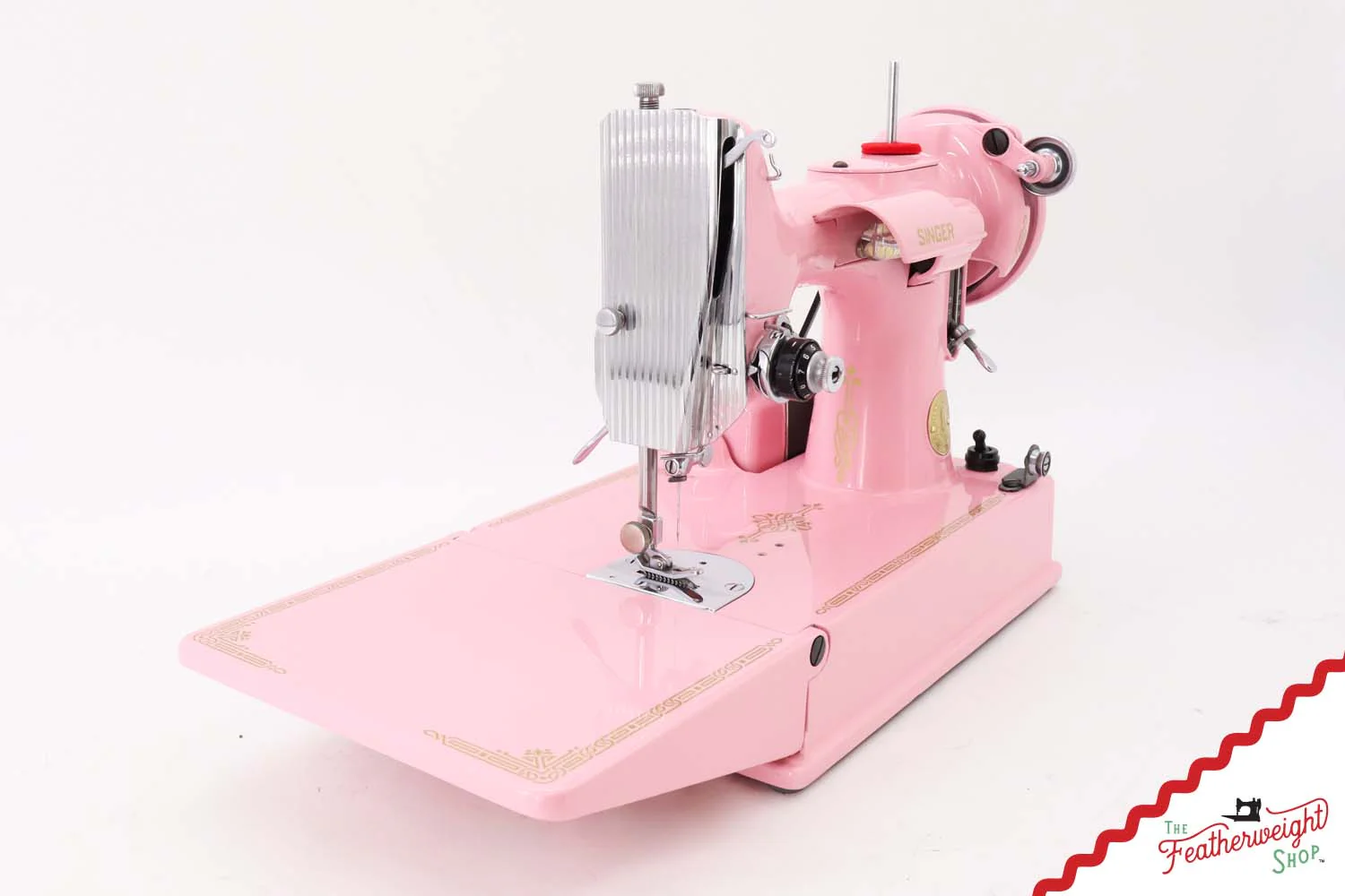 Singer Featherweight 221 AJ003*** - Fully Restored in Rosy Posy Pink - Image 4