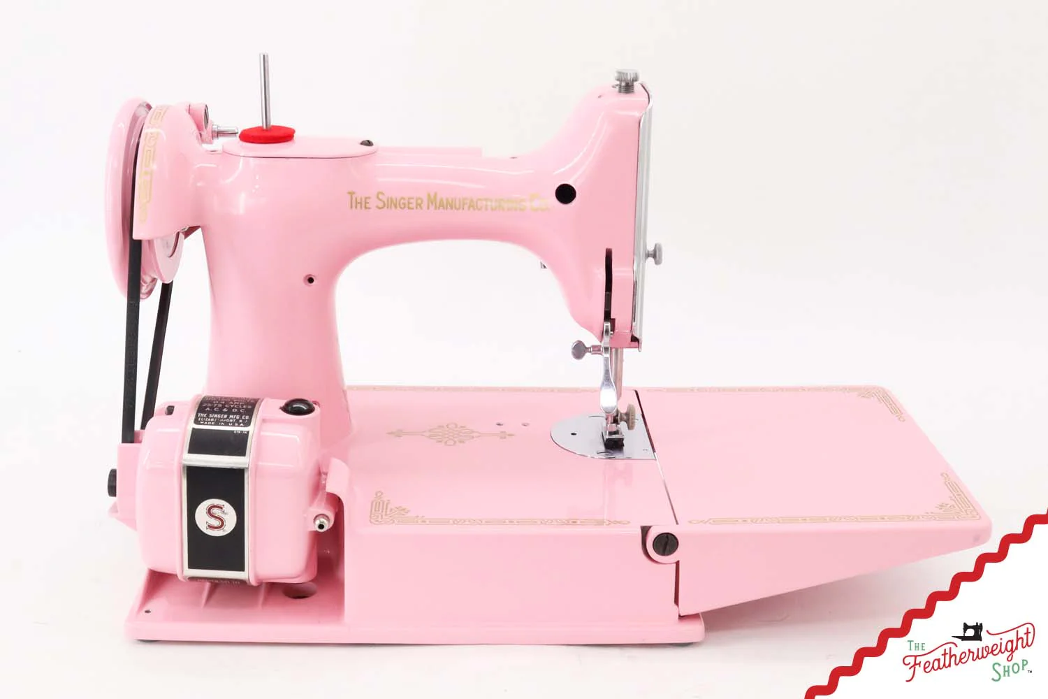 Singer Featherweight 221 AJ003*** - Fully Restored in Rosy Posy Pink - Image 7