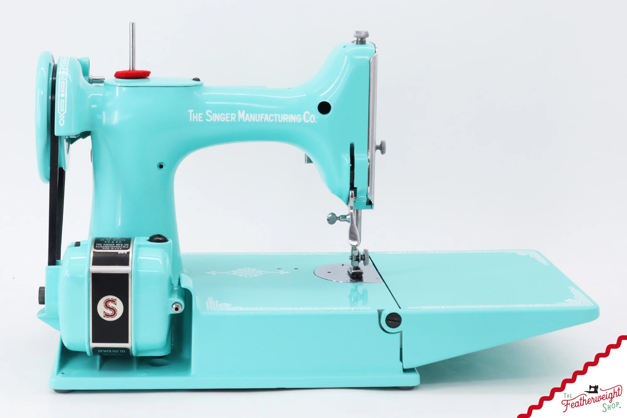 Singer Featherweight 221 AJ108*** - Fully Restored in Tiffany Blue - Image 7