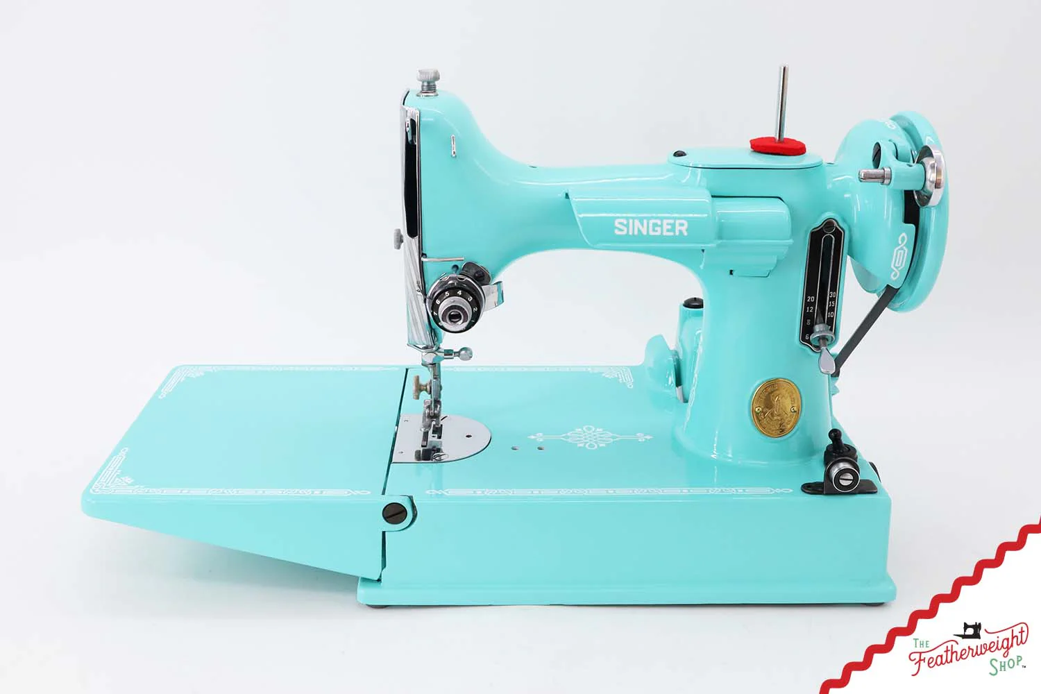 Singer Featherweight 221 AJ131*** - Fully Restored in Tiffany Blue - Image 2