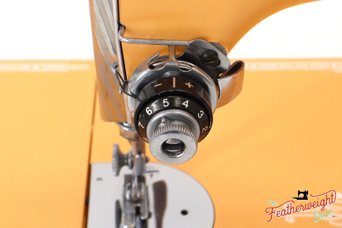 Singer Featherweight 221, AJ569*** - Fully Restored in Dreamcicle - Image 15