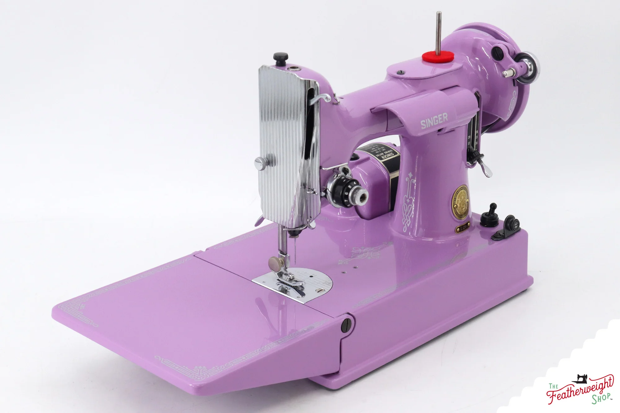 Singer Featherweight 221, AL422*** - Fully Restored in Lilac - Image 4
