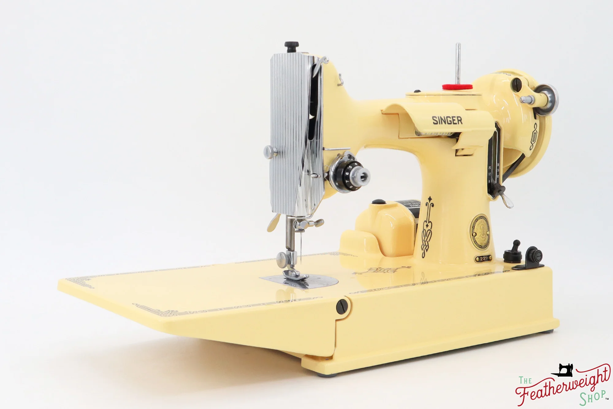 Singer Featherweight 221, AL562*** - Fully Restored in Happy Yellow - Image 8
