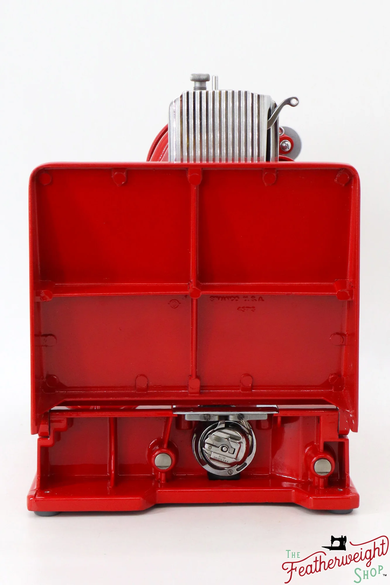 Singer Featherweight 221, AM17209* - Fully Restored in Liberty Red - Image 5